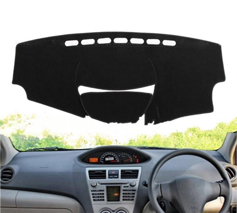 Auto Dashboard Abdeckung Für Toyota Für Vios 2008 2009 2010 2011-2013 Rechts Linkslenker Auto Armaturenbrett Abdeckungen Matte Schatten Kissen Pad Teppiche Shade Board Pad(Red Edge,Rechtslenker) von LIANGBAOS