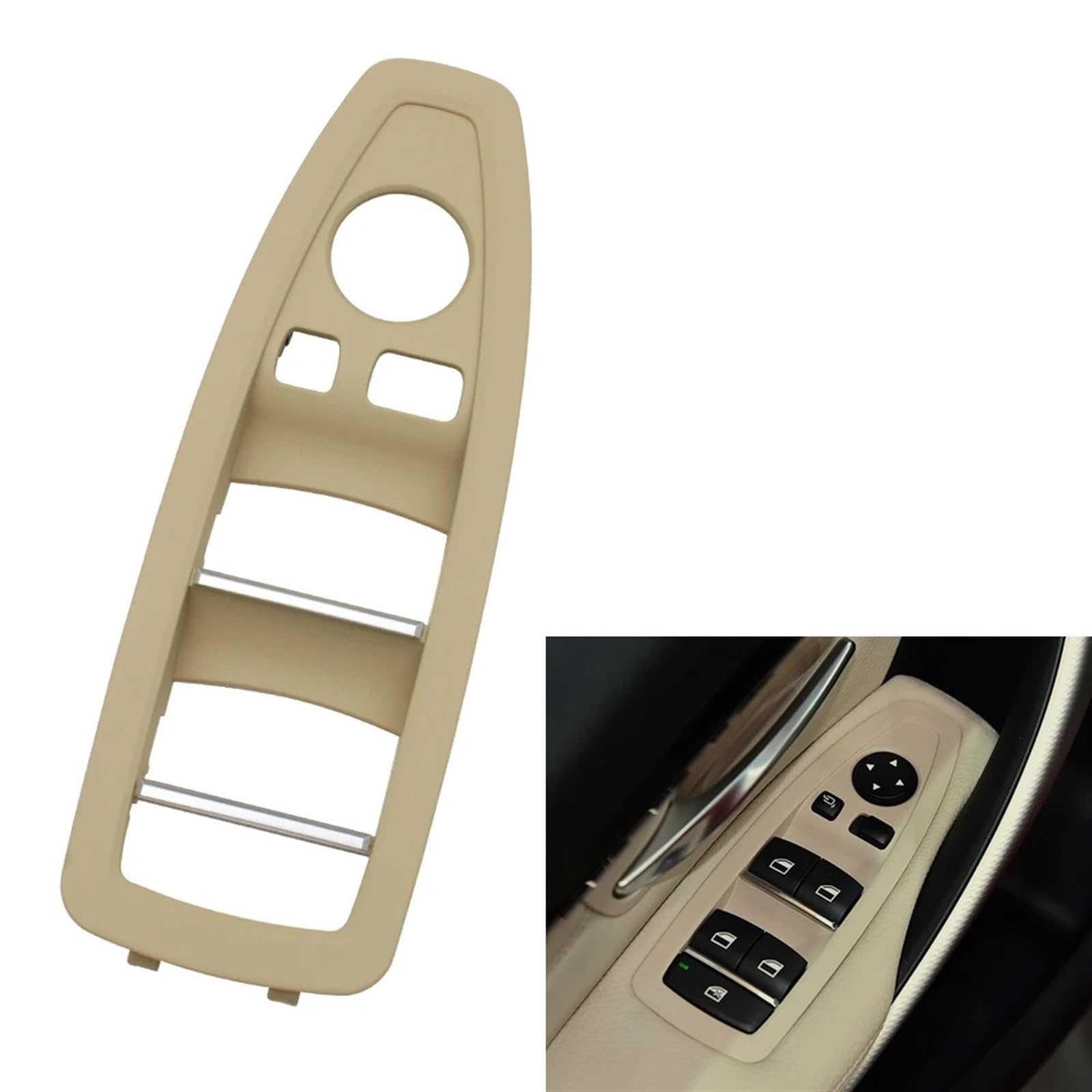 Auto Türgriff Innen Für 1 3 4 Serie F20 F30 F31 F34 F35 F36 318 320 328 330 335 Auto Innen Tür Fenster Hebe Schalter Panel Abdeckung Auto Ersatz Türgriff Innen(Beige A Driver Door) von LIANGBAOS