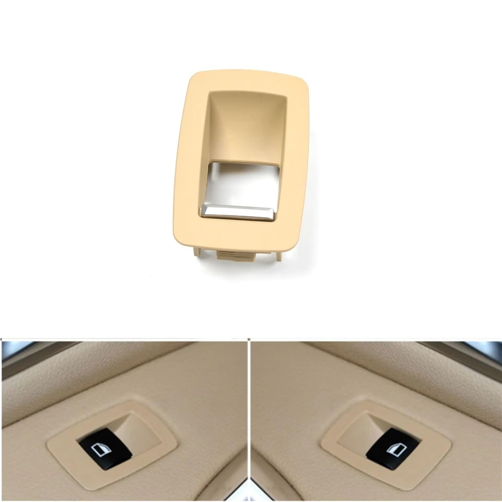 Auto Türgriff Innen Für 1 3 4 Serie F20 F30 F31 F34 F35 F36 318 320 328 330 335 Auto Innen Tür Fenster Hebe Schalter Panel Abdeckung Auto Ersatz Türgriff Innen(Beige Rear Door) von LIANGBAOS