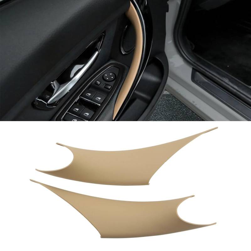 Auto Türgriff Innen Für 3 4er F30 F35 Auto-Innentürgriffe Vorne Hinten Links Rechts Innentüren Verkleidung Griffverkleidung Auto Ersatz Türgriff Innen(Beige) von LIANGBAOS