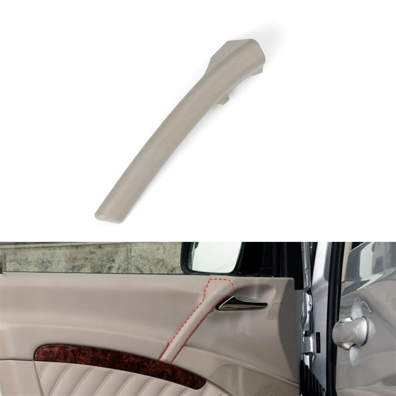 Auto Türgriff Innen Für Benz W639 W636 Viano Vito 6397270071 Links Rechts Beige Auto Innen Griff Innen Tür Panel Pull Trim Abdeckung Auto Ersatz Türgriff Innen(Cover Left Beige) von LIANGBAOS