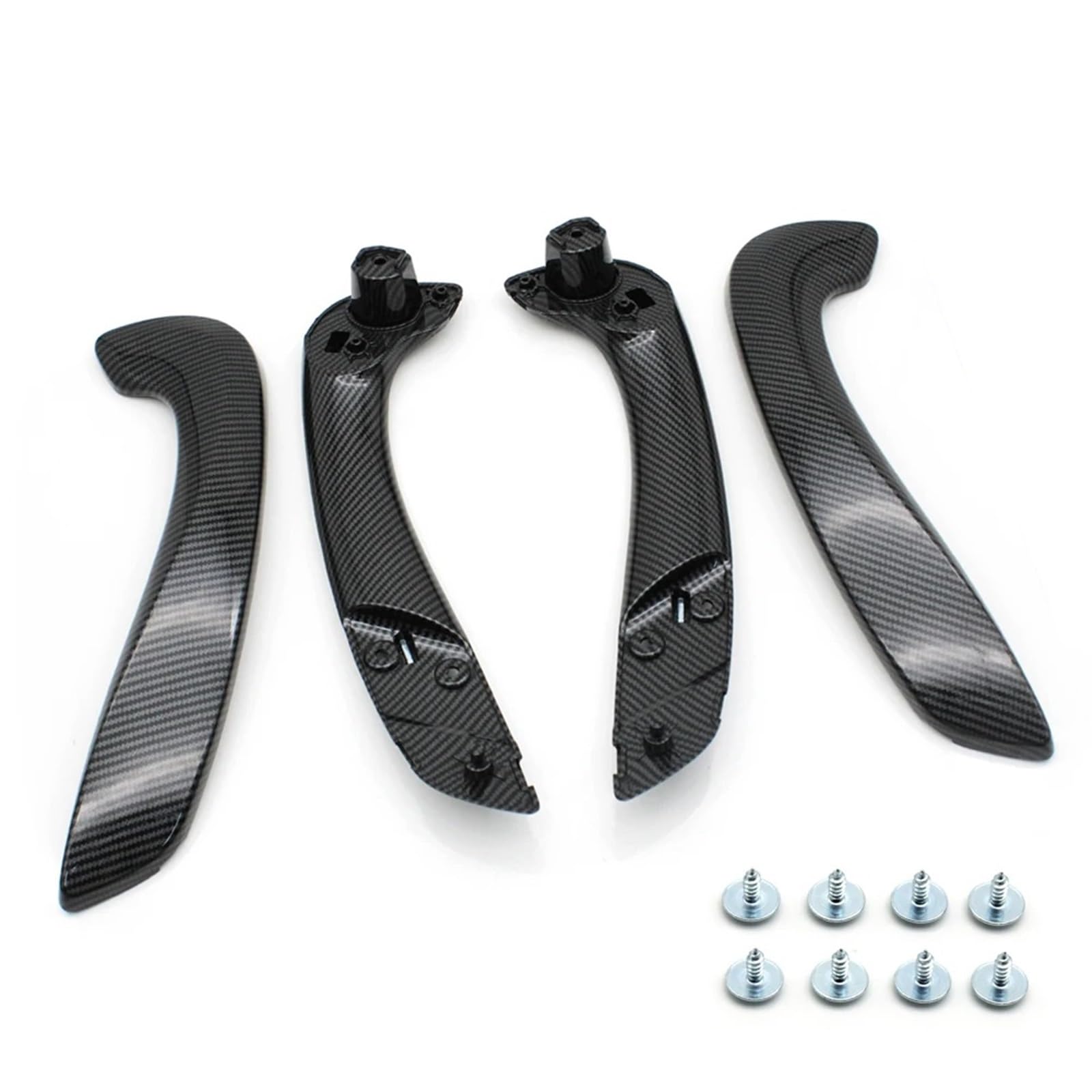 Auto Türgriff Innen Für Megane 3 MK3 Für Fluence 2008-2016 Auto Vorne Links Rechts Innen Tür Griff Grip 809540001R 809600007R Auto Ersatz Türgriff Innen(Carbon 4PCS) von LIANGBAOS