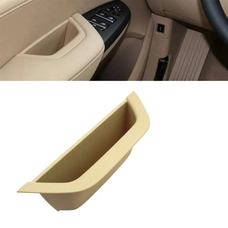 Auto Türgriff Innen Für X3 X4 F25 F26 2010-2015 6 STÜCKE Innentürgriff Montage Armlehne Master Cover Leder Pull Griff Auto Ersatz Türgriff Innen(Left Driver Beige) von LIANGBAOS