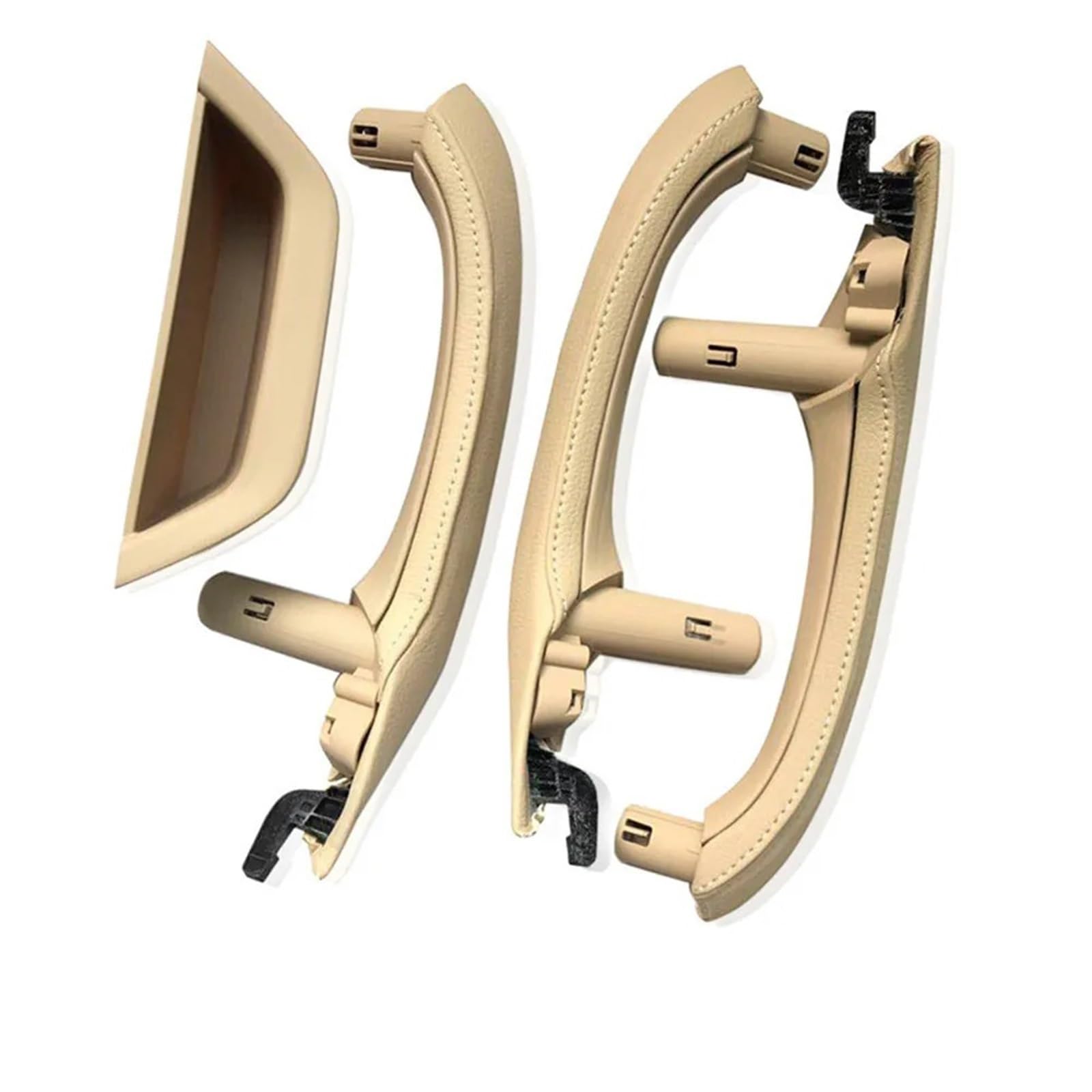 Auto Türgriff Innen Für X3 X4 F25 F26 2010-2016 LHD Auto Innen Tür Armlehne Pull Griff Leder Abdeckung Vollen Satz Montage Auto Ersatz Türgriff Innen(LHD 7pcs Set Beige) von LIANGBAOS