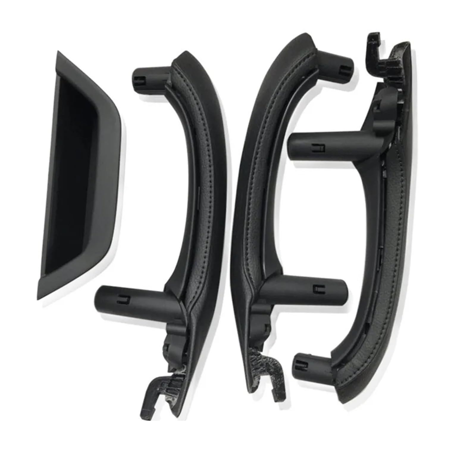 Auto Türgriff Innen Für X3 X4 F25 F26 2010-2016 LHD Auto Innen Tür Armlehne Pull Griff Leder Abdeckung Vollen Satz Montage Auto Ersatz Türgriff Innen(LHD 7pcs Set Black) von LIANGBAOS