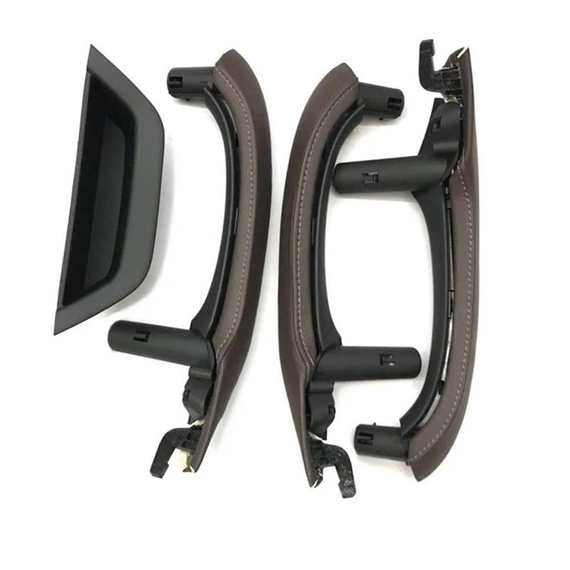 Auto Türgriff Innen Für X3 X4 F25 F26 2010-2016 LHD Auto Innen Tür Armlehne Pull Griff Leder Abdeckung Vollen Satz Montage Auto Ersatz Türgriff Innen(LHD 7pcs Set Moka) von LIANGBAOS