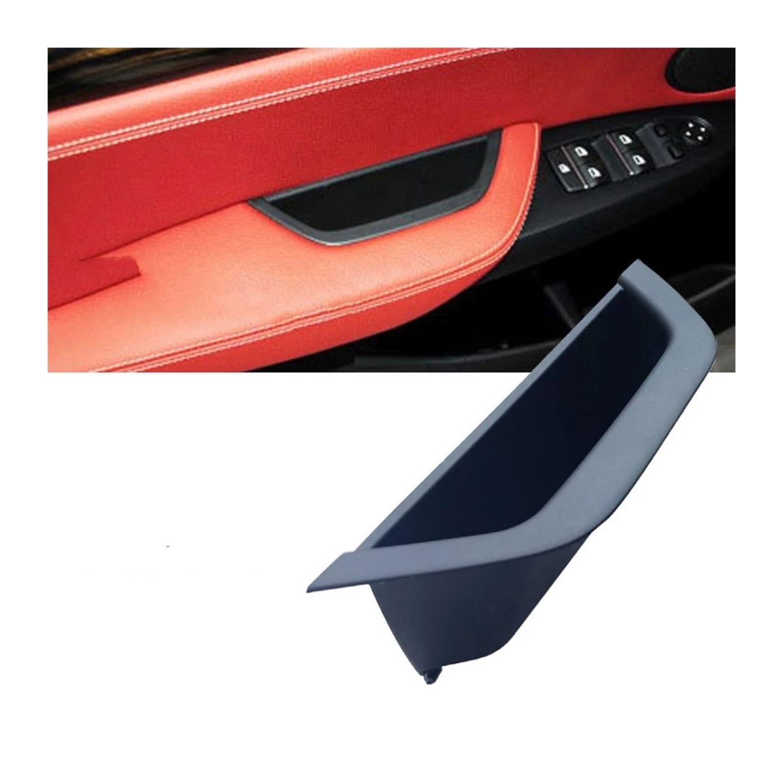 Auto Türgriff Innen Für X3 X4 F25 F26 2010-2016 LHD Auto Innen Vorne Links Fahrertür Armlehne Panel Abdeckung Tür Inner Griff Pull Trim Auto Ersatz Türgriff Innen(Left Driver Black) von LIANGBAOS