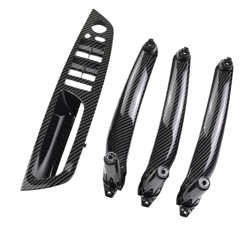 Auto Türgriff Innen Für X5 X6 E70 E71 E72 07-13 Auto Innen Vorne Hinten Links Rechts Türgriff Innen Abdeckung Panel Trim LHD RHD Auto Ersatz Türgriff Innen(LHD Carbon 4Pcs) von LIANGBAOS