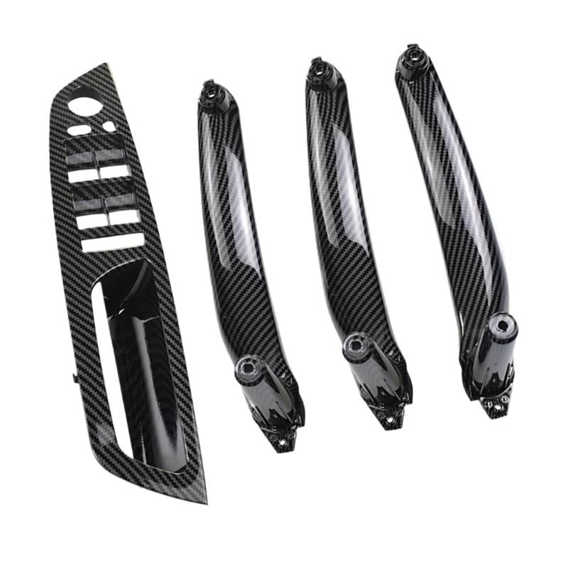 Auto Türgriff Innen Für X5 X6 E70 E71 E72 07-13 Auto Innen Vorne Hinten Links Rechts Türgriff Innen Abdeckung Panel Trim LHD RHD Auto Ersatz Türgriff Innen(RHD Carbon 4Pcs) von LIANGBAOS