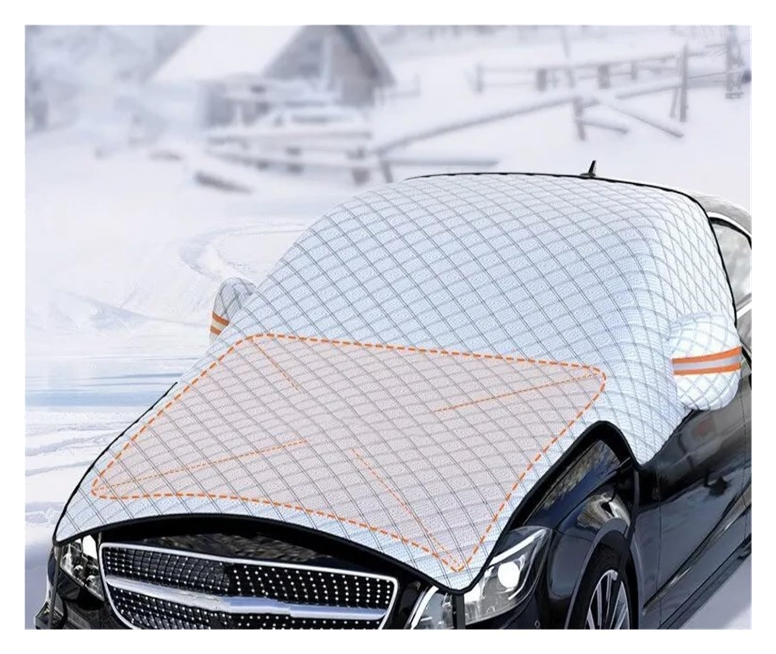 Autosonnenschutz Extra große schneesichere Anti-Frost-Sonnenschutz-Auto-Multilayer-verdickte Auto-Windschutzscheiben-Haubenschutzabdeckung Sonnenrollo Auto von LIANGBAOS