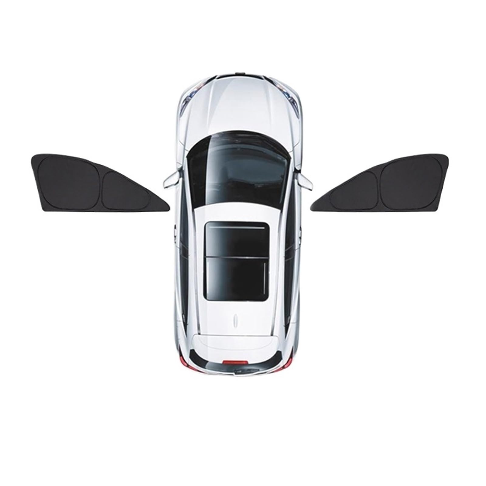 Autosonnenschutz Für Tesla Modell 3/Y/S/X 2023 Auto Seite Fenster Sonnenschutz Dachfenster Rollo Schattierung Vorne Heckscheibe Privatsphäre Sonnenschirm Sonnenrollo Auto(S Front Side old) von LIANGBAOS