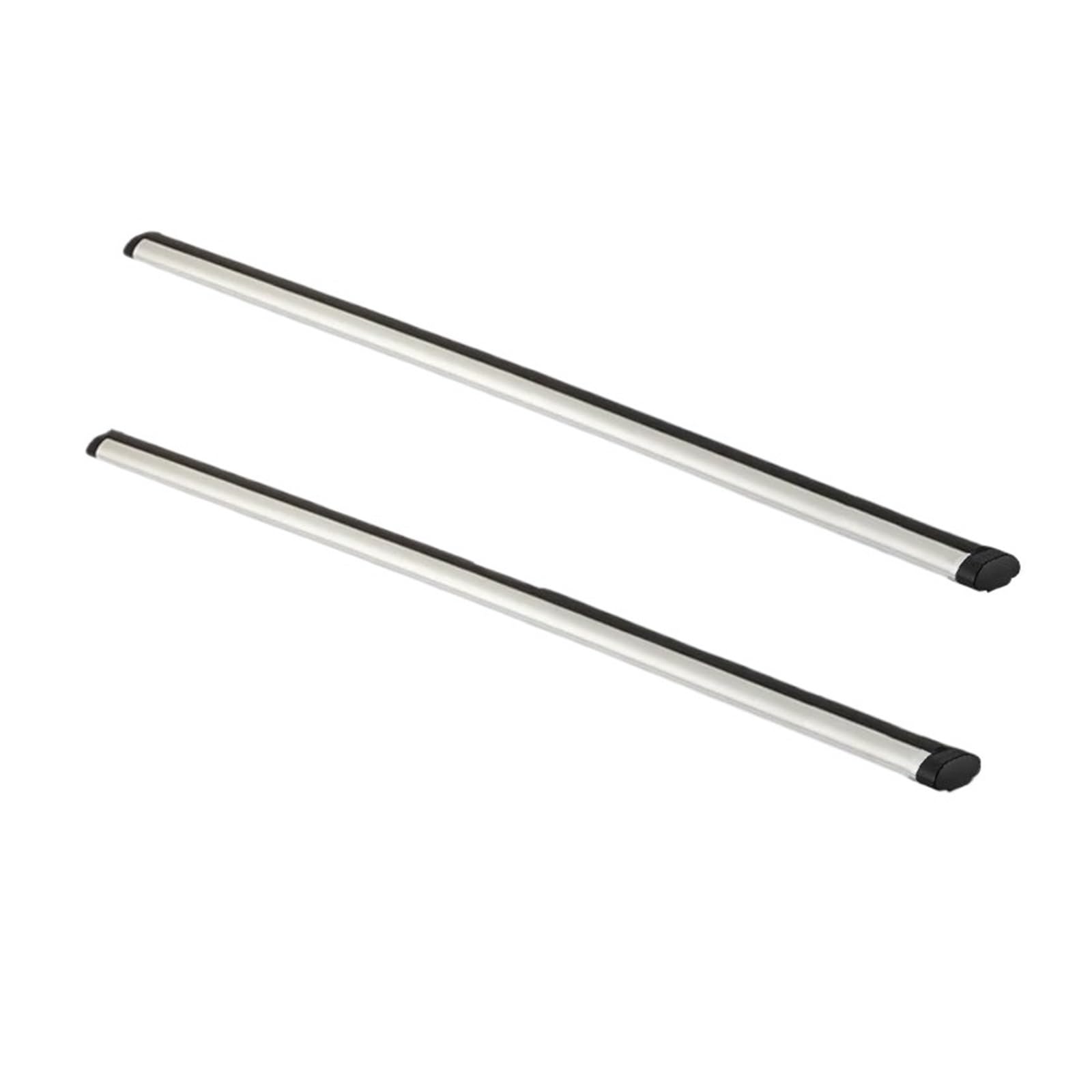 Dachgepäckträger 120 cm 130 cm 140 cm Länge DIY Auto Dachträger Top Load Rod Aluminium Querstangen Dachreling(White 130cm -5.5cm) von LIANGBAOS