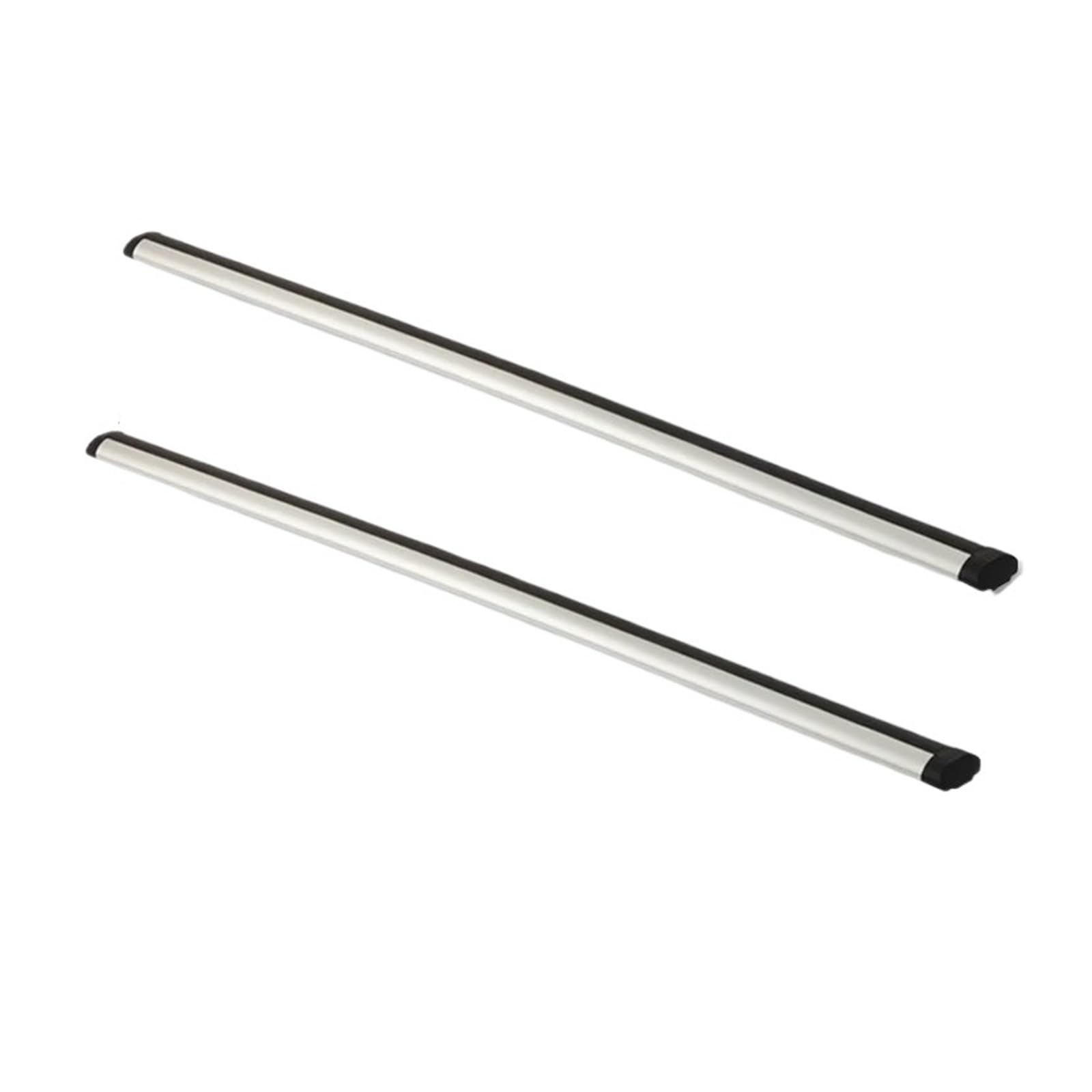 Dachgepäckträger 120 cm 130 cm 140 cm Länge DIY Auto Dachträger Top Load Rod Aluminium Querstangen Dachreling(White 140cm -5.5cm) von LIANGBAOS