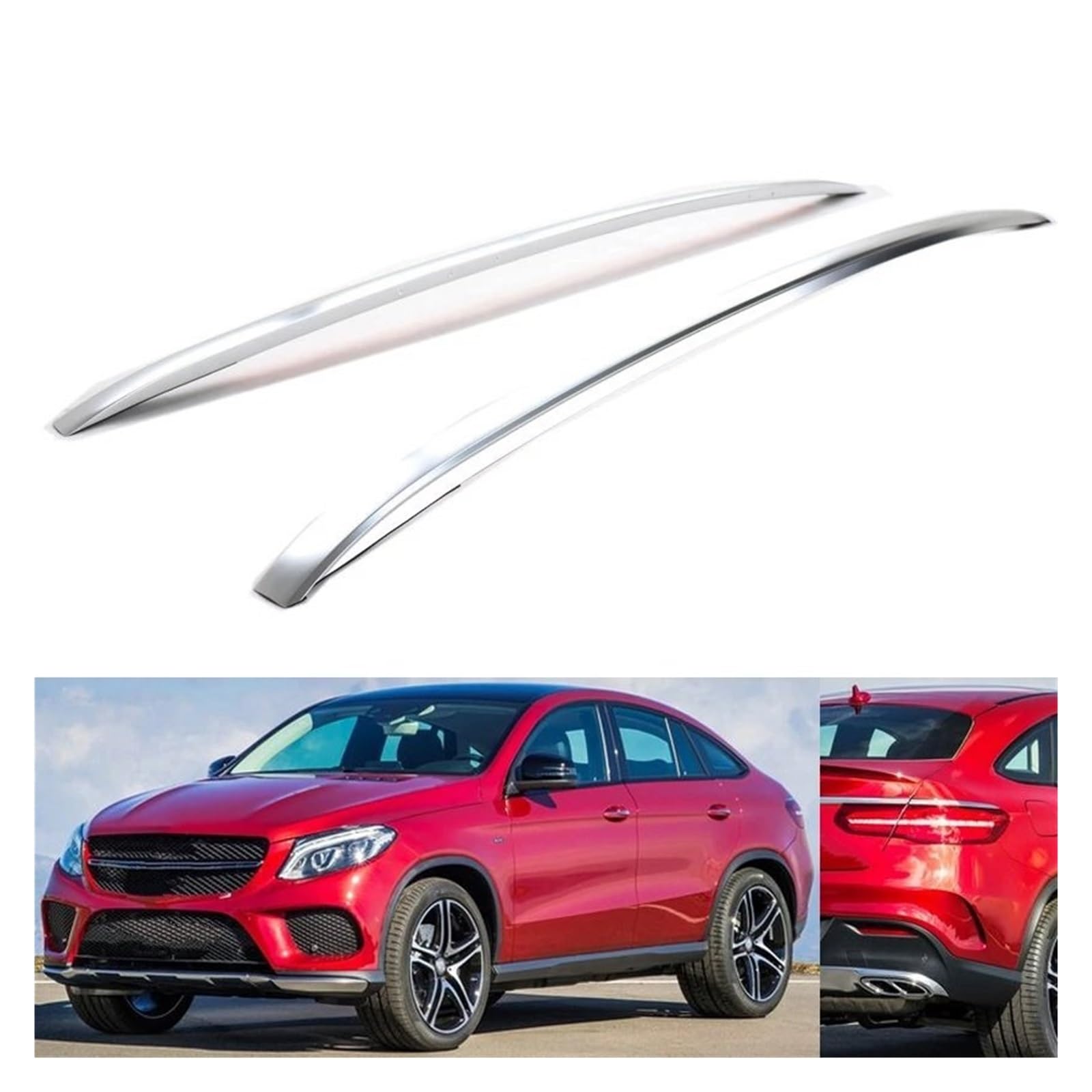 Dachgepäckträger Für Benz Für GLE Für Coupe 2016 2017 2018 2019 Dachträger Dachreling Gepäck Bar Auto Dachträger Kreuz Bar Paste Installation Dachreling von LIANGBAOS