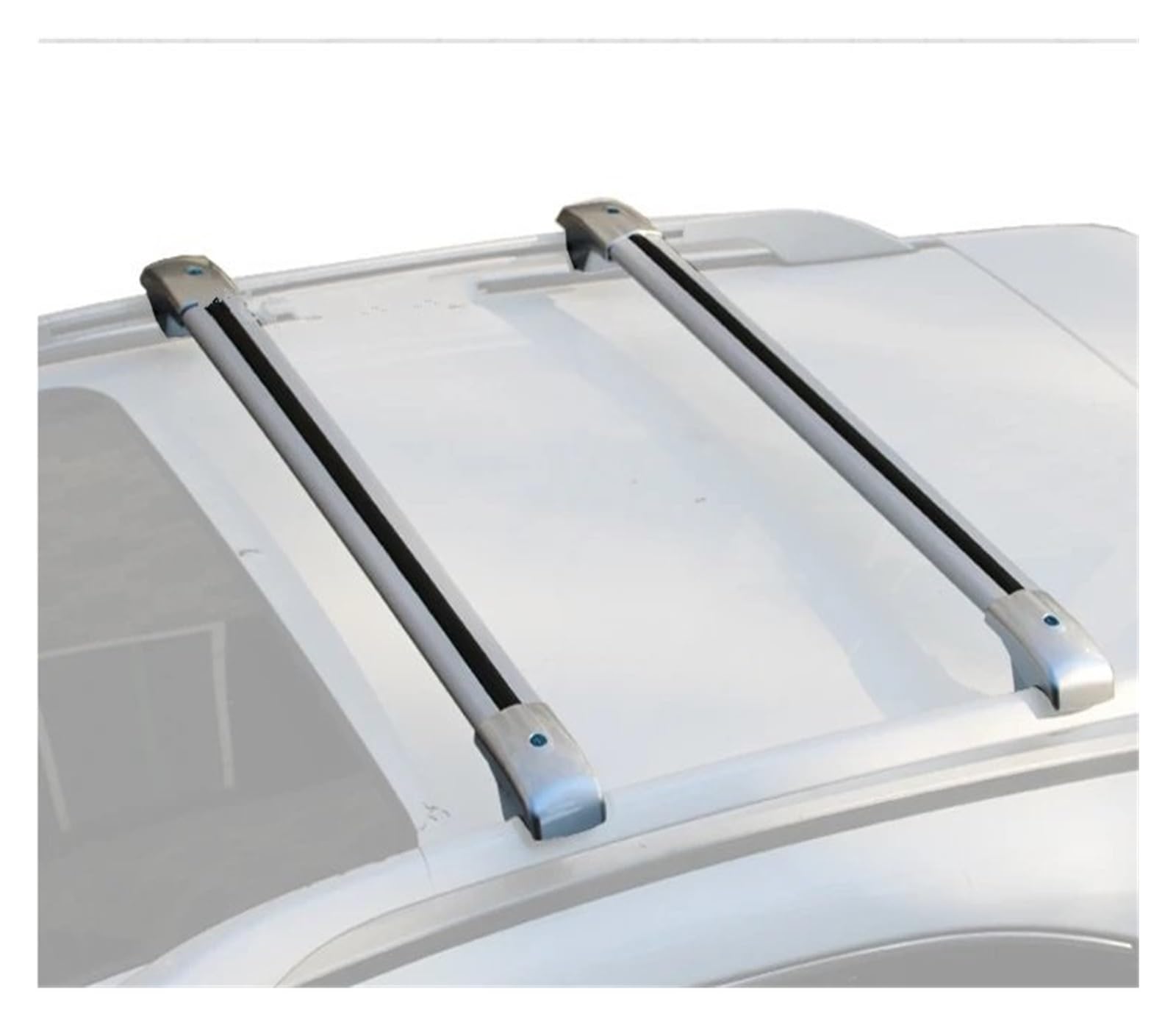 Dachgepäckträger Für Benz Für Viano Für VITO W447 5 Tür 2014-2020 Aluminium Legierung Seite Bars Kreuz Schienen Dach Rack Gepäck Dach Bars 2Pcs Dachreling(Silber) von LIANGBAOS