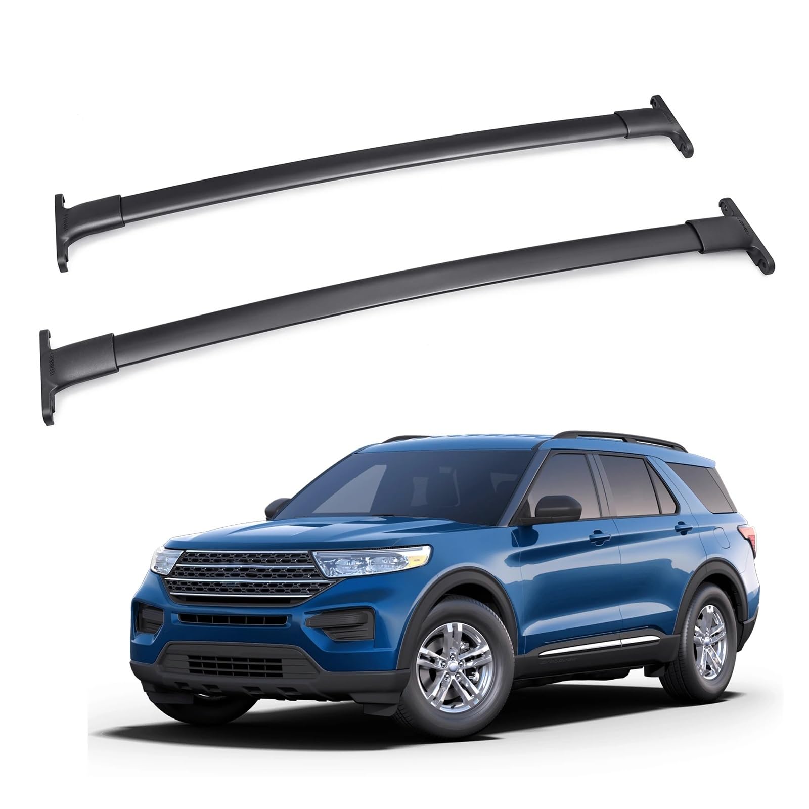 Dachgepäckträger Für Ford Für Explorer 2016-2019 Dach Rack Quer Bars Auto Dach Top Fracht Gepäck Träger Rack Halter Querstangen Dachreling von LIANGBAOS