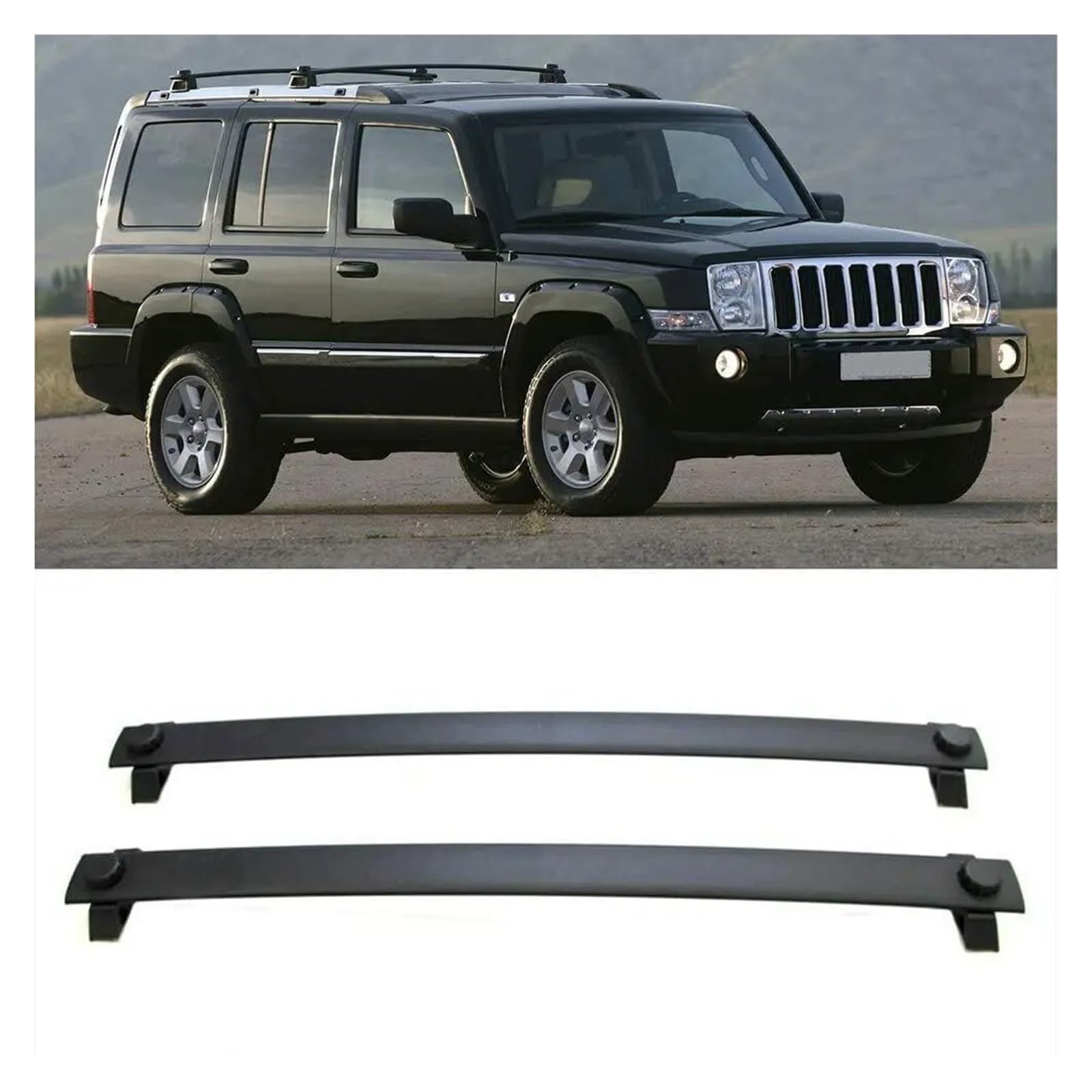 Dachgepäckträger Für Jeep Für Commander 2006 2007 2008 2009 2010 Dachträger Querträger Querträger Träger 2 Stücke Dachreling von LIANGBAOS