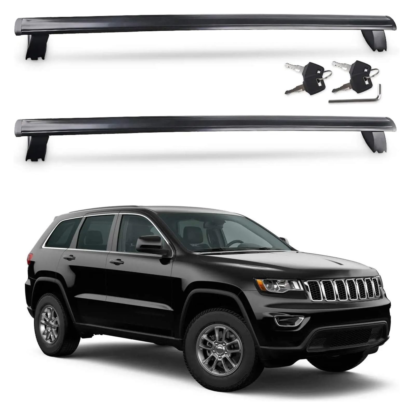 Dachgepäckträger Für Jeep Für Grand Für Cherokee 2011-2021 Autos Dachträger Querstangen Gepäckträger Mit Diebstahlsicherung Dachreling von LIANGBAOS