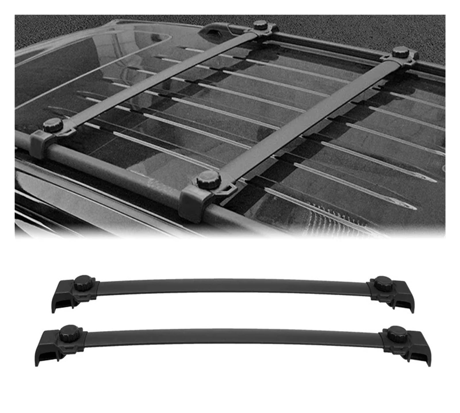 Dachgepäckträger Für Jeep Für Renegade 2014-2022 Dach Rack Kreuz Bars Aluminium Auto Dach Top Für Kanu Kajak Gepäck träger Rack Dachreling von LIANGBAOS