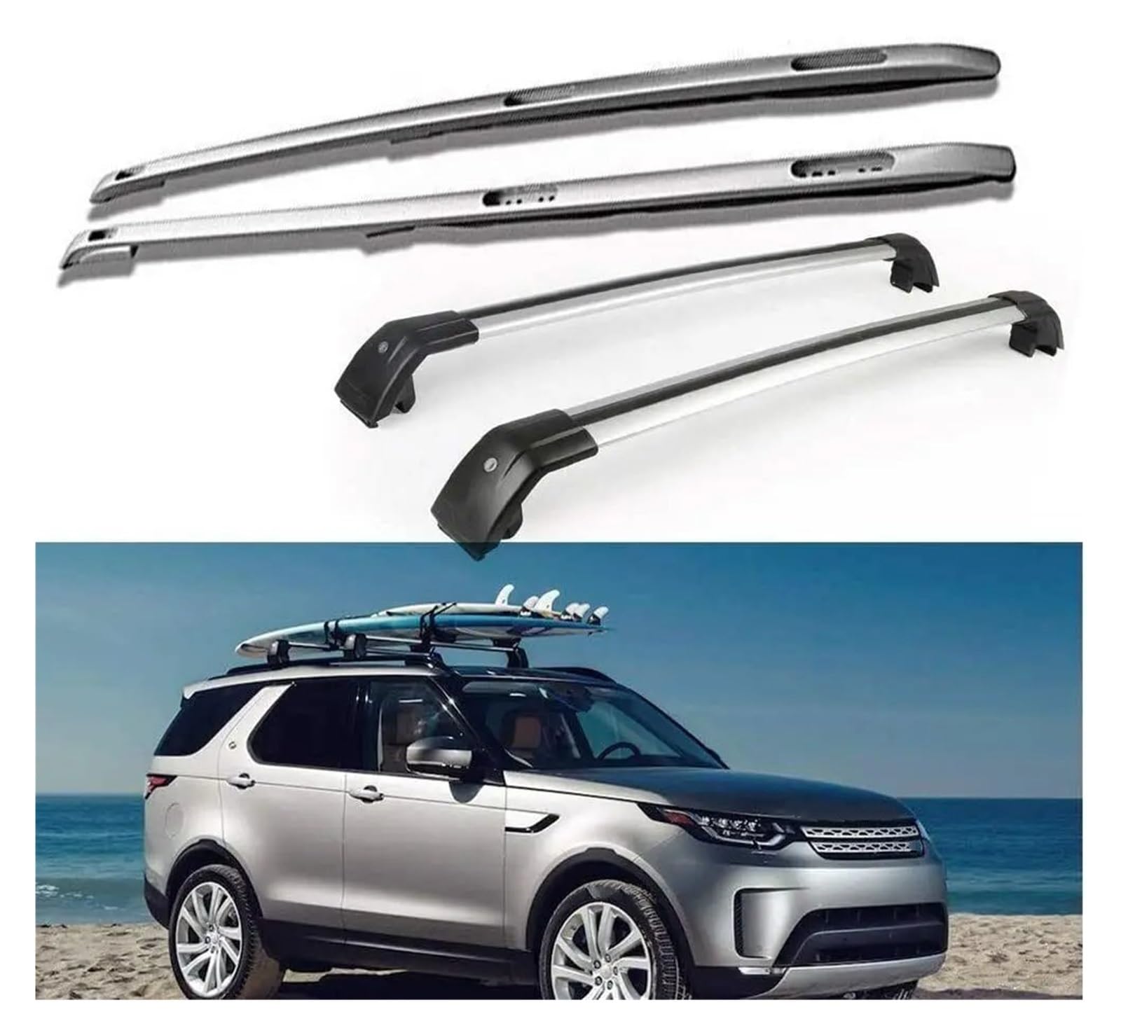 Dachgepäckträger Für Land Für Rover Für Discovery L462 2017 2018 2019 2020 Dachreling Rack Querstange Querlatte Dachträger Dachreling von LIANGBAOS