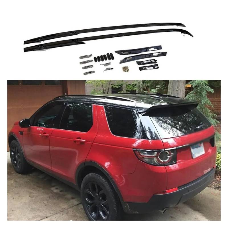 Dachgepäckträger Für Land Für Rover Für Discovery Sport 2015 2016 2017 2018 2019 2020 2021 2022 2023 2024 Cross Bar Träger dachschiene Dachreling(Schwarz) von LIANGBAOS