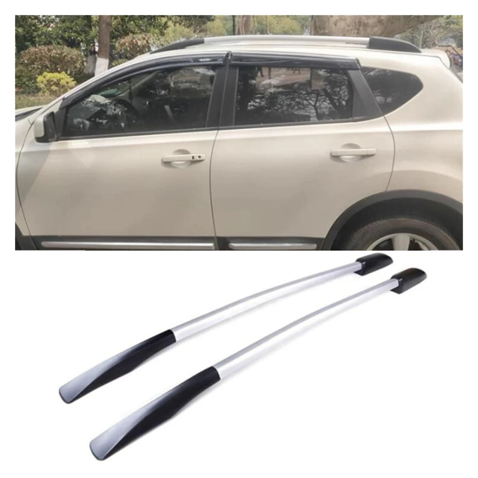 Dachgepäckträger Für Nissan Für Qashqai J10 2007 2008 2009 2010 2011 2012 2013 Autodachträger Schienen Bars Dachträger Dachreling von LIANGBAOS