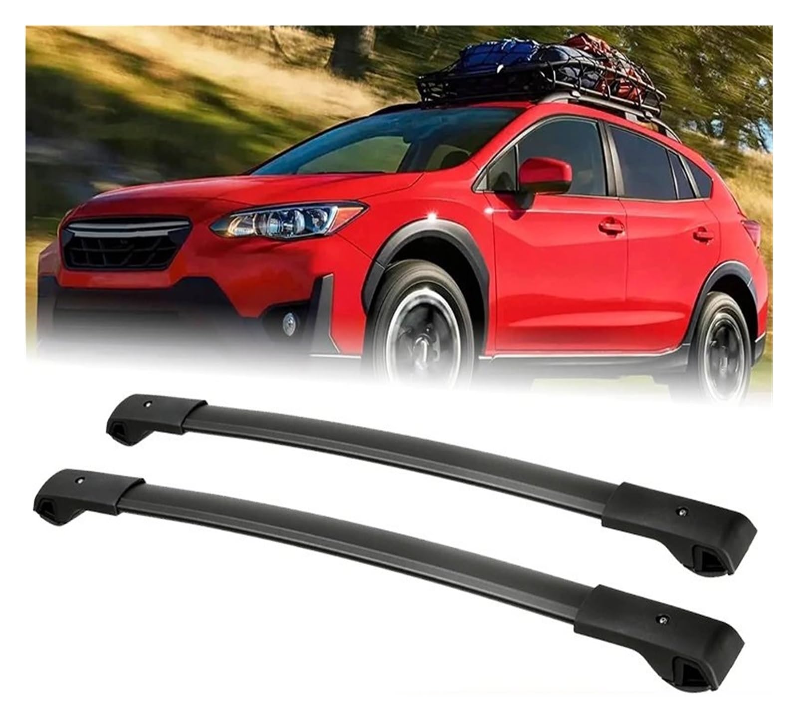 Dachgepäckträger Für Subaru Für Crosstrek 2018-2022 Für Impreza 2017-2022 Auto Dach Top Fracht Gepäck Träger Rack Halter querlatten Dachreling von LIANGBAOS