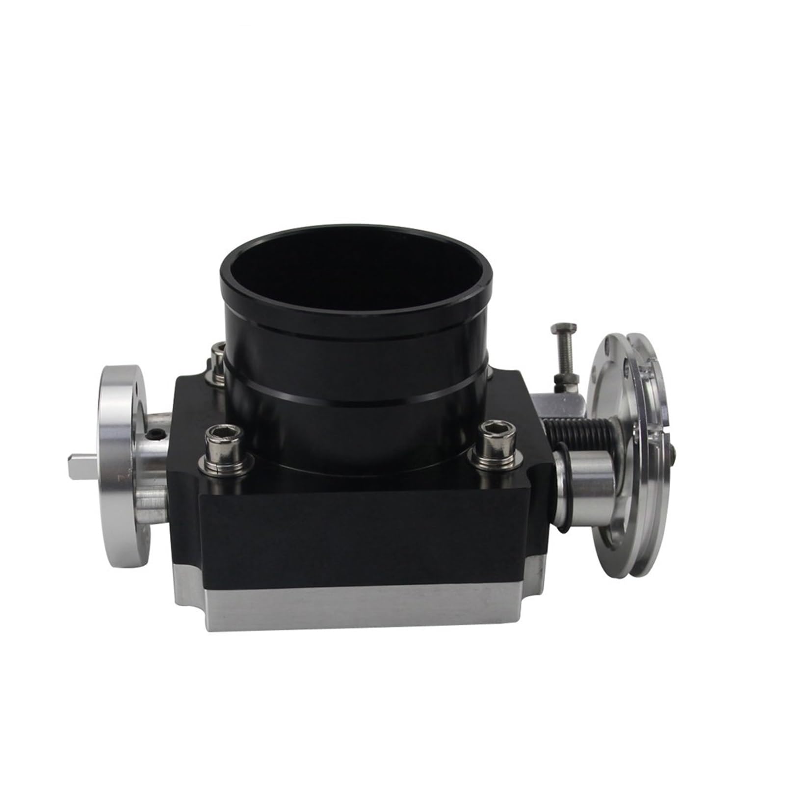 Drosselklappenpotentiometer 65 Mm, 70 Mm, 80 Mm, 90 Mm, Drosselklappengehäuse, Ansaugkrümmer, Billet-Aluminium Drosselklappenstutzen(90MM BLACK-D) von LIANGBAOS