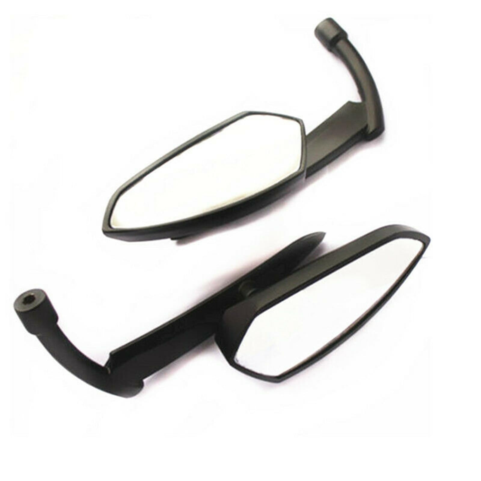 Motorrad Seitenspiegel Für Kawasaki Universal Motorrad 8mm 10mm Rearview Außenspiegel Motorrad Lenker Spiegel(Schwarz) von LIANGBAOS