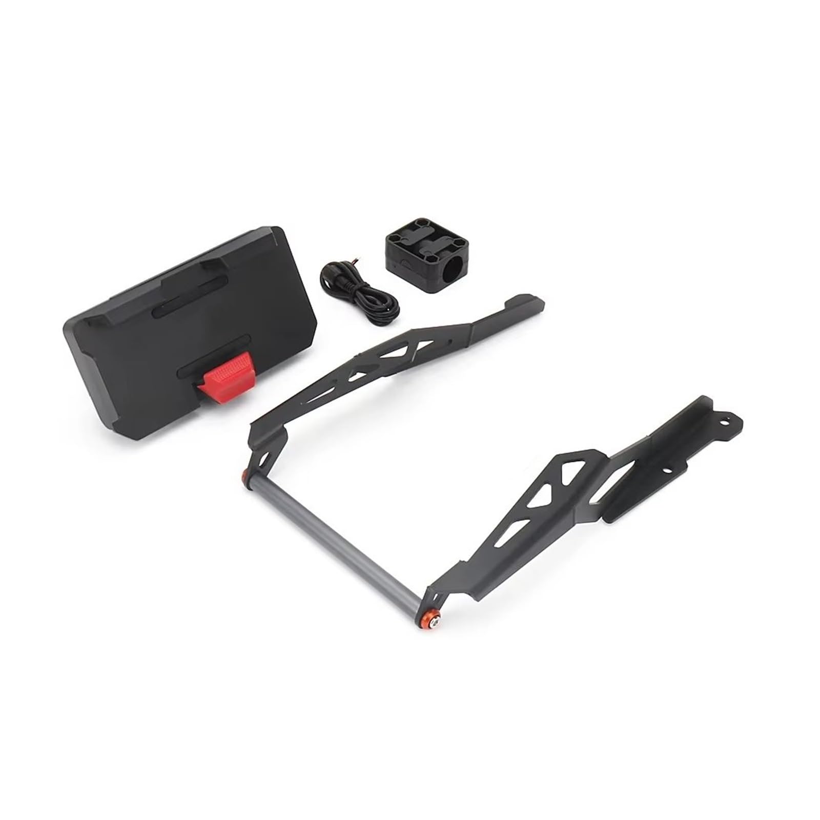 Motorrad Telefon Halterung Für CFMOTO 800MT 2023 Motorrad Zubehör GPS Halterung Telefon Halter Navigation Halterung Handyhalter Motorrad(Set - 12MM) von LIANGBAOS