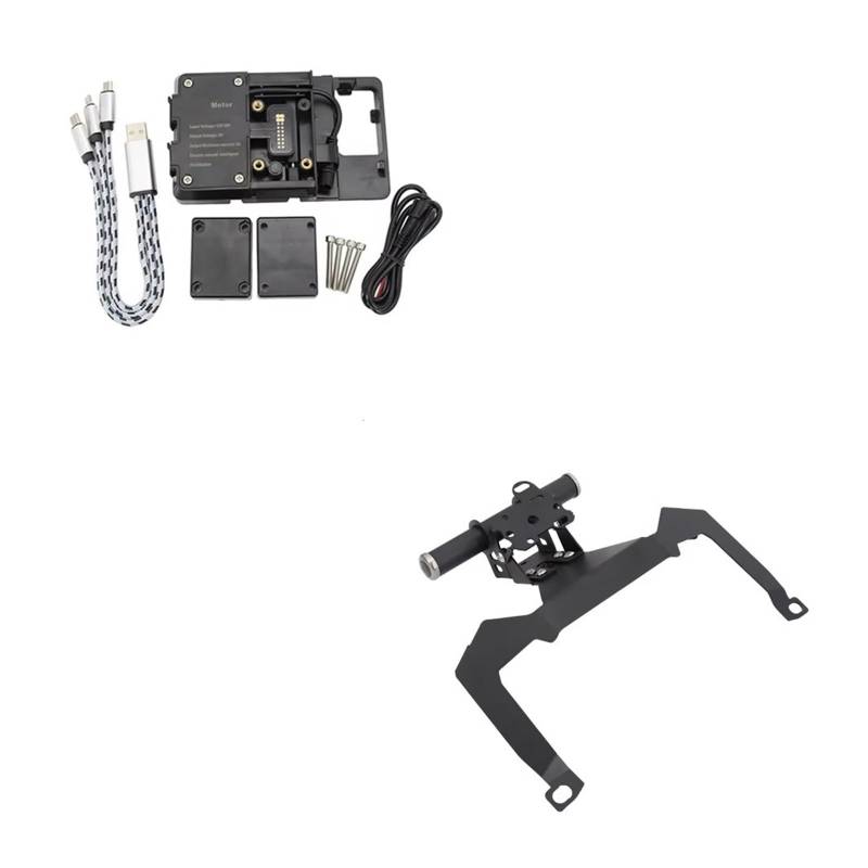 Motorrad Telefon Halterung Für Forza 350 Für Forza 125 2022 2021 Motorrad Vorne Telefon Ständer Halter GPS Navigaton Platte Halterung Handyhalter Motorrad(BC) von LIANGBAOS