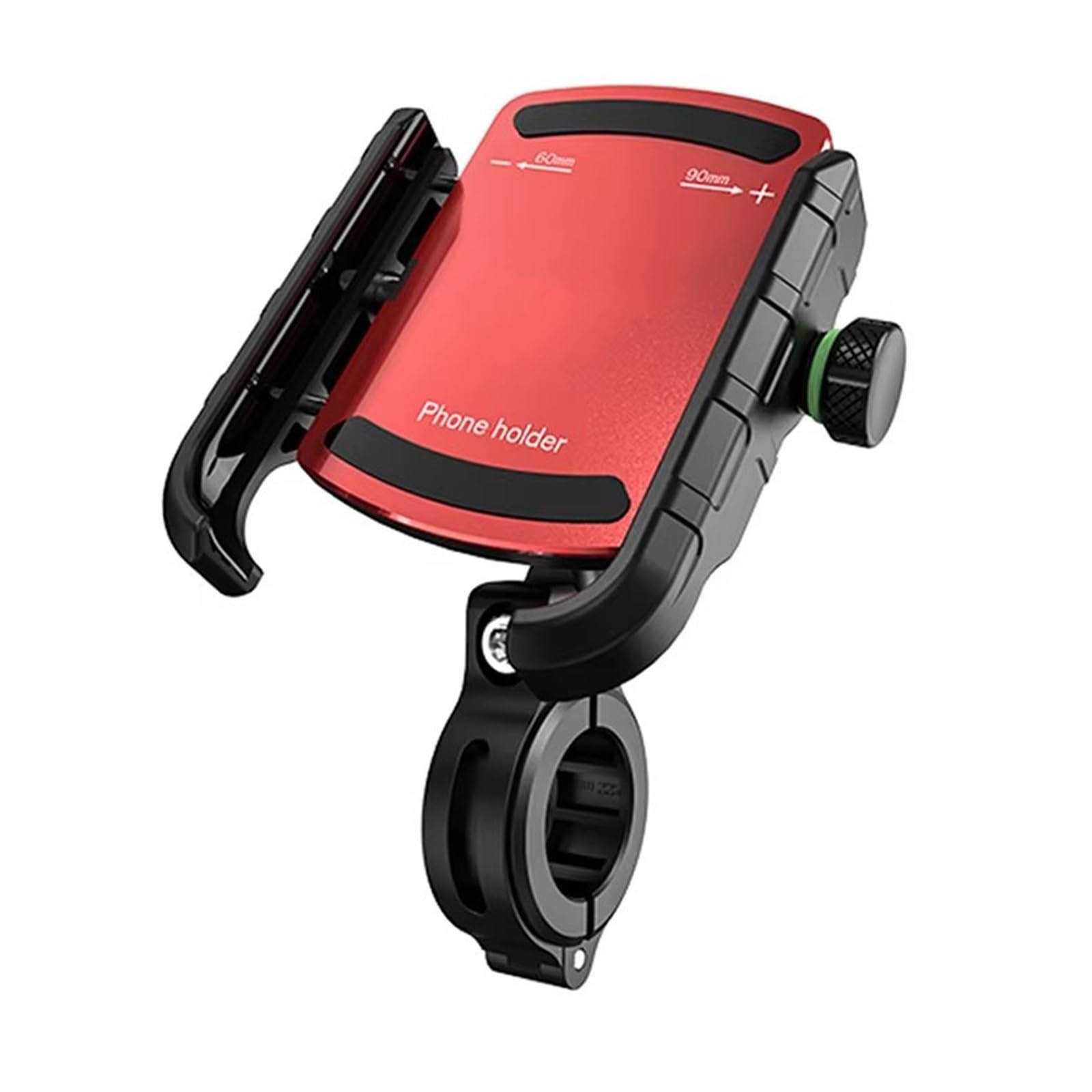 Motorrad Telefon Halterung Motorrad-Telefonhalter Mit QC3.0-USB-Ladegerät Für Motorrad-Lenker-Rückspiegel GPS-Ständer Halterung Handy-Halterung Handyhalter Motorrad(Red NO Charger) von LIANGBAOS