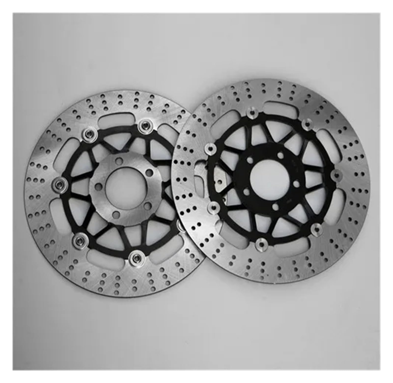 Scheibenbremse Für Kawasaki W650 1999 2000 2001 2002 2003 2004 2005 Motorrad Schwimm Vorne Bremsscheibe Rotor Motorrad Bremsscheibe(A Pair Black) von LIANGBAOS