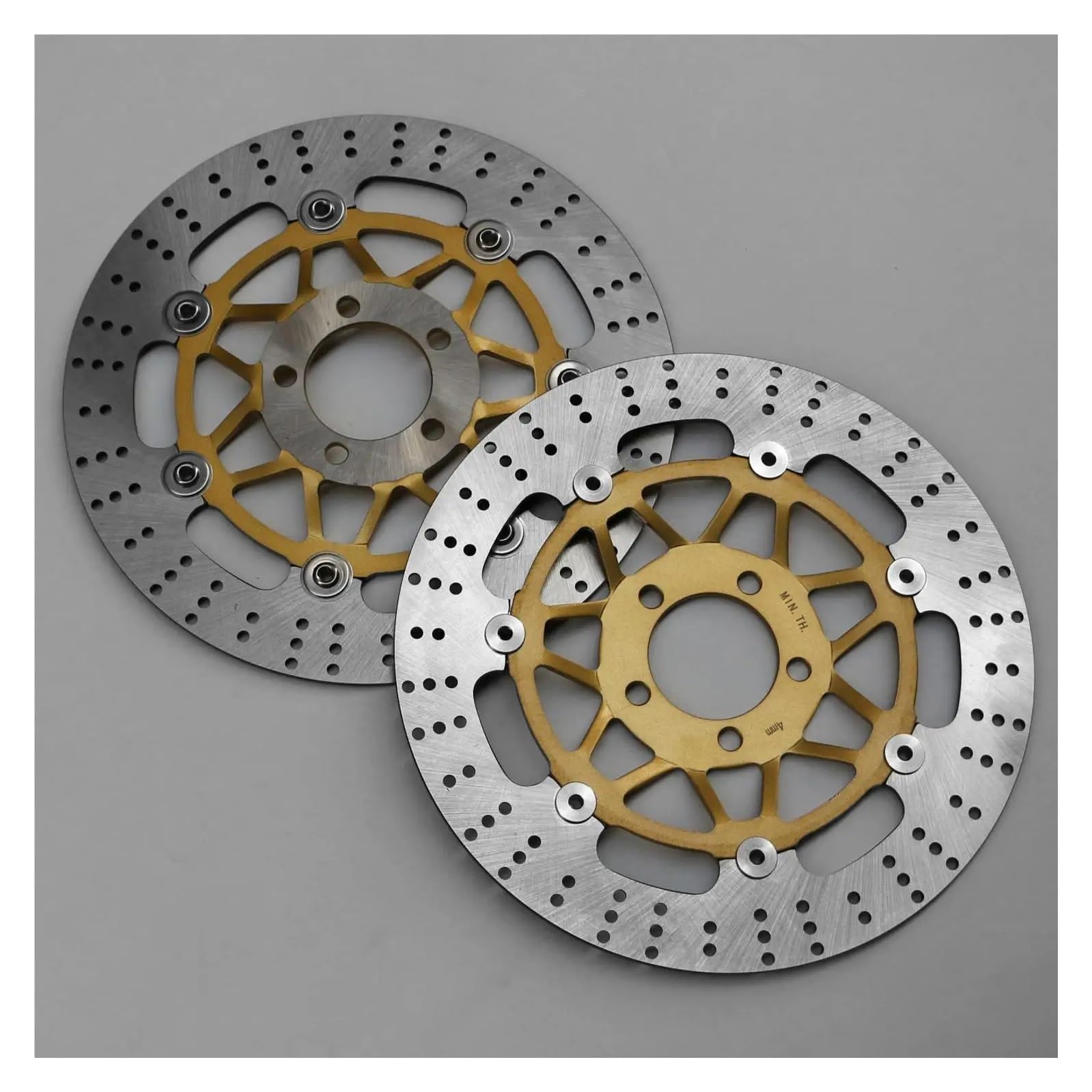 Scheibenbremse Für Kawasaki W650 1999 2000 2001 2002 2003 2004 2005 Motorrad Schwimm Vorne Bremsscheibe Rotor Motorrad Bremsscheibe(A Pair Yellow) von LIANGBAOS