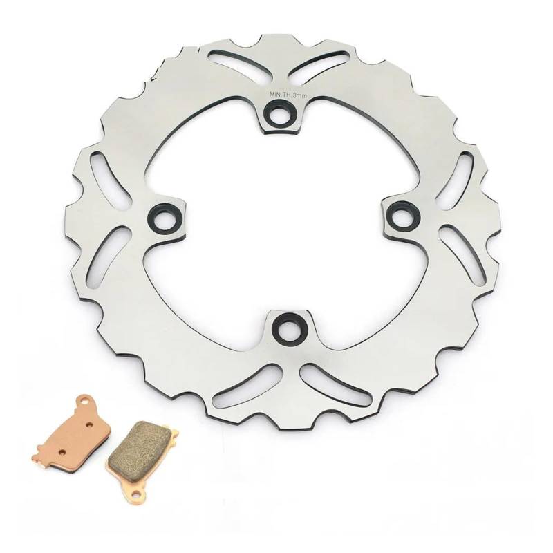 Scheibenbremse Für Kawasaki ZX-6R 2013-2015 2016 2017 ZX10R 2011-2015 2016 2017 2018 2019 Hinten Bremsscheibe Disk Rotor Pads Motorrad Bremsscheibe(ZC) von LIANGBAOS