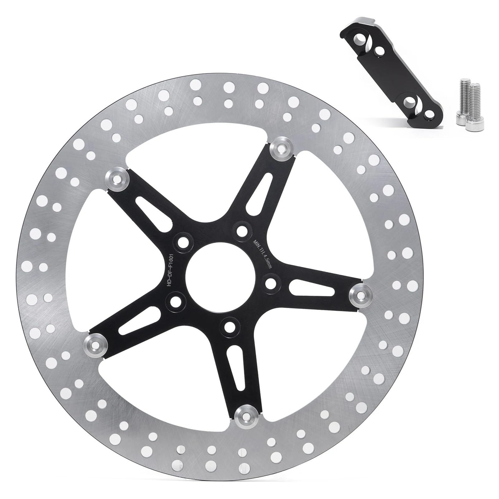 Scheibenbremse Für Softail 2000-2014 Für Dyna 2000 2001 2002 2003 2004 2005 13 "14" 15 "Vordere Bremsscheibe Rotor Halterung Motorrad Bremsscheibe(13 inch) von LIANGBAOS