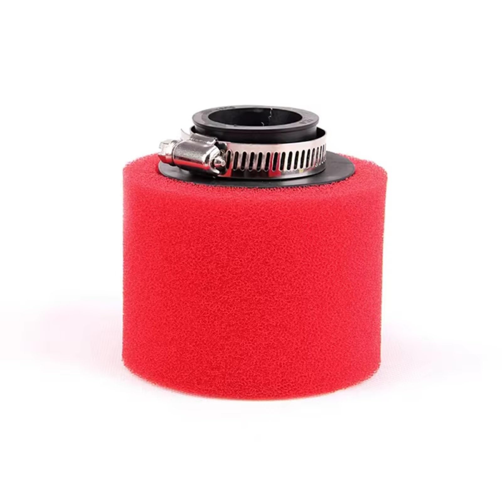 Sportluftfilter Luft Filter 35mm 38mm 42mm 45mm 48mm Schwammreiniger Moped Scooter Dirt Pit Bike Motorrad Roter Schaum Luftfilter Motorrad Luftfilter Clamp(Straight 38 mm) von LIANGBAOS