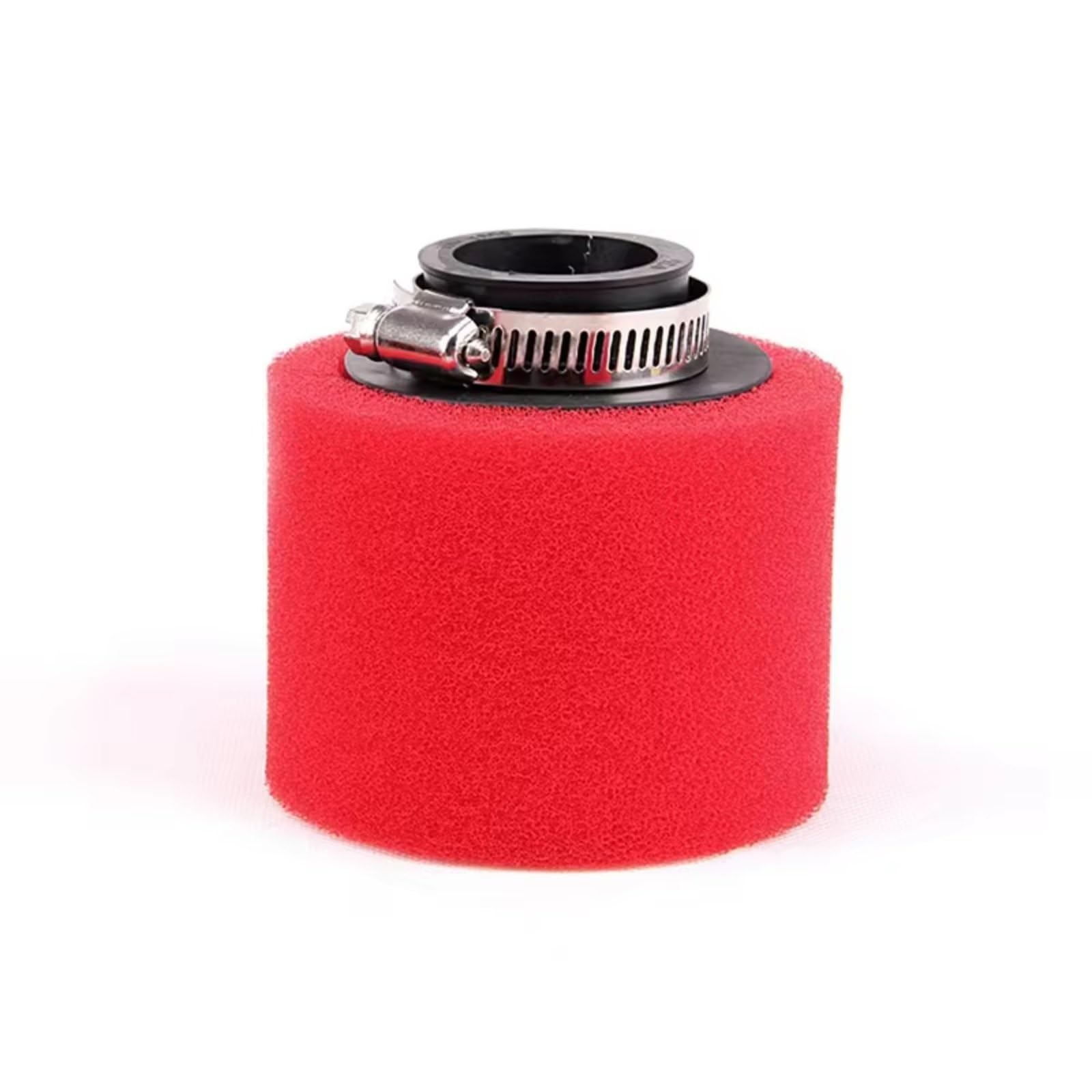 Sportluftfilter Luft Filter 35mm 38mm 42mm 45mm 48mm Schwammreiniger Moped Scooter Dirt Pit Bike Motorrad Roter Schaum Luftfilter Motorrad Luftfilter Clamp(Straight 42 mm) von LIANGBAOS