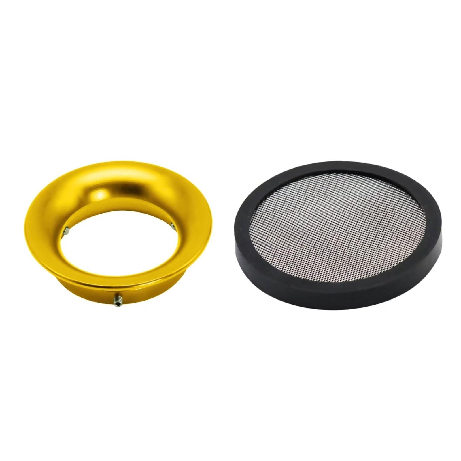 Sportluftfilter Luft Filter 50/55mm Vergaser Donut Flache Trichter Vergaser Luftfilter PWK21-30mm PE 28 30mm VM TM 32 34mm Motorrad Luftfilter Clamp(50mm gold set) von LIANGBAOS