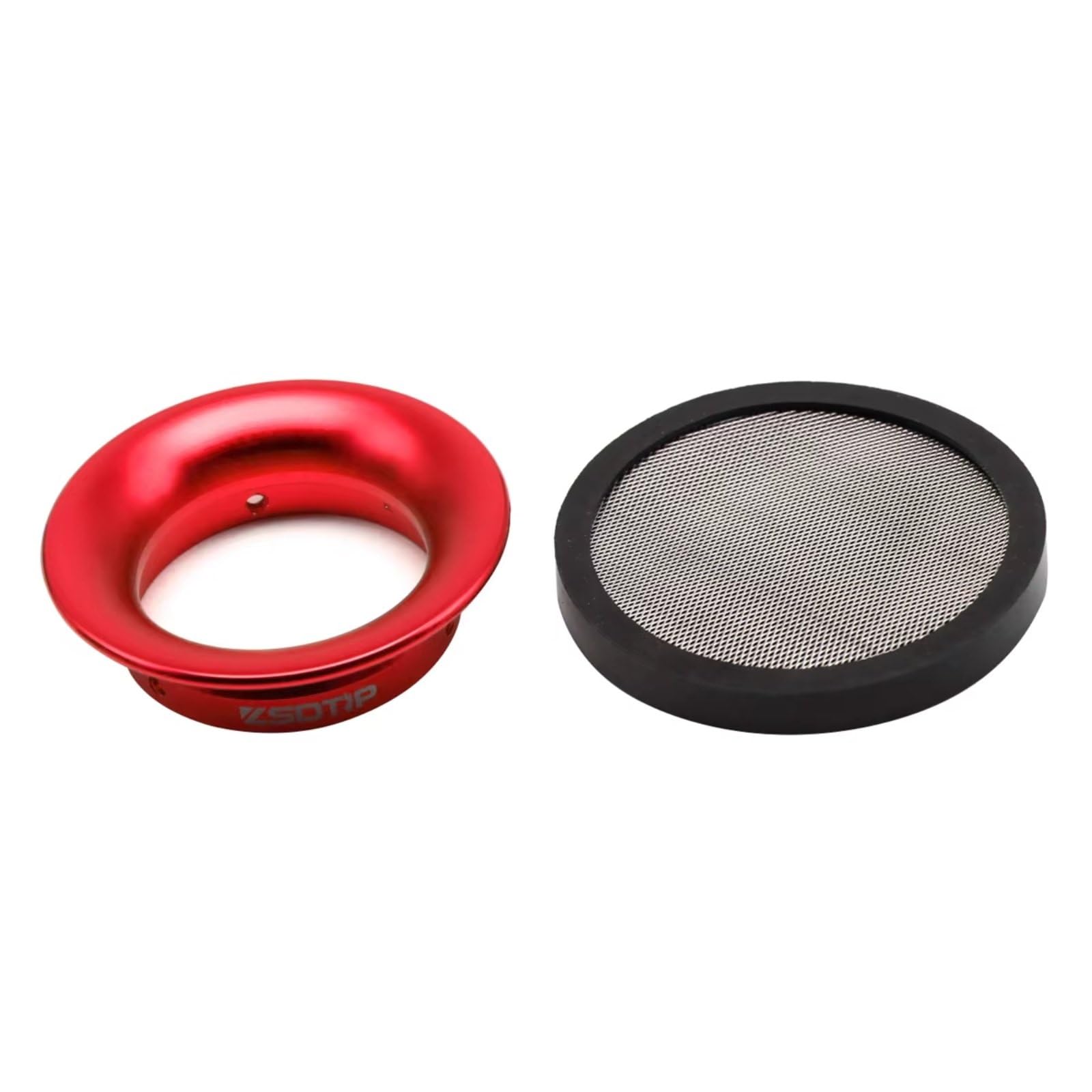 Sportluftfilter Luft Filter 50/55mm Vergaser Donut Flache Trichter Vergaser Luftfilter PWK21-30mm PE 28 30mm VM TM 32 34mm Motorrad Luftfilter Clamp(50mm red set) von LIANGBAOS