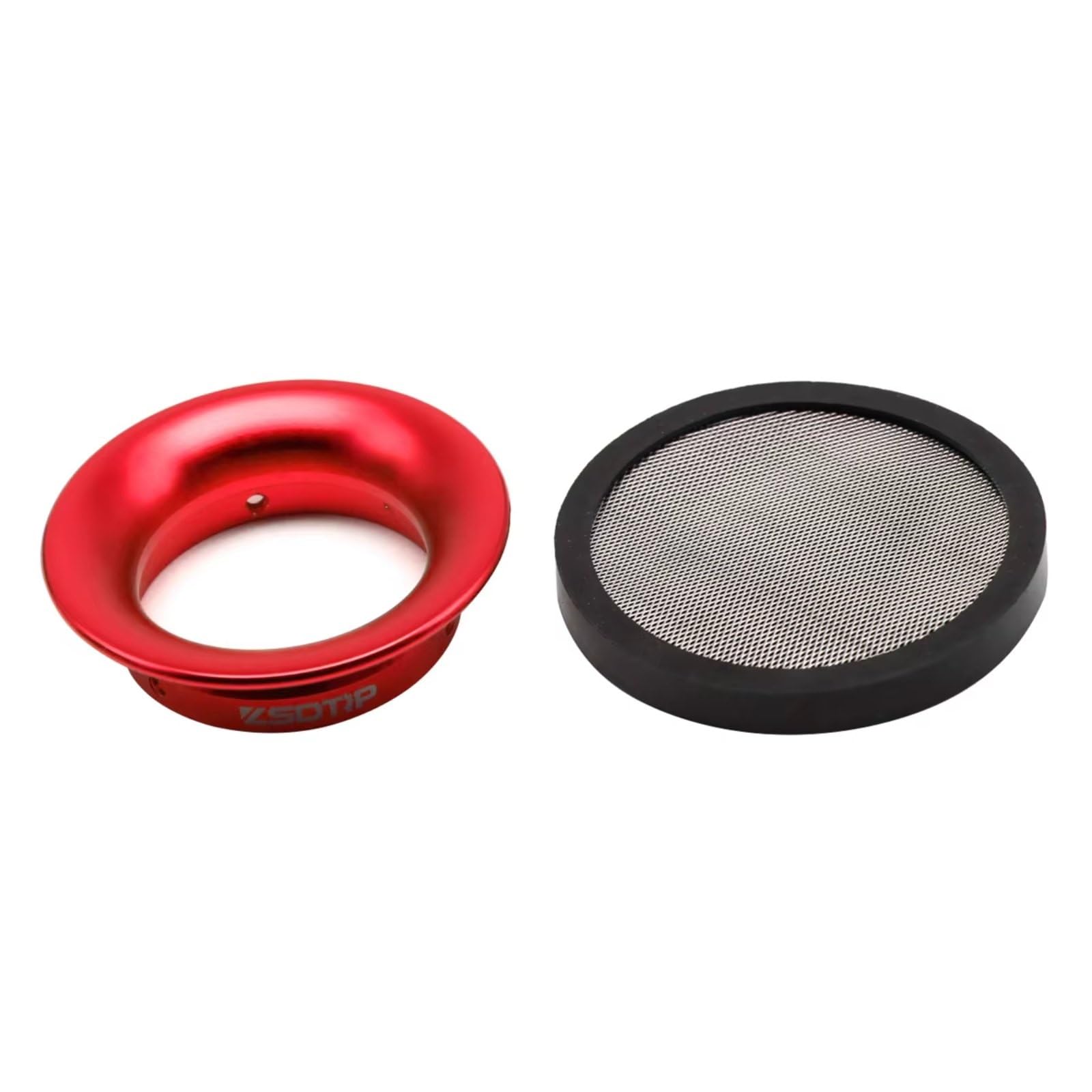 Sportluftfilter Luft Filter 50/55mm Vergaser Donut Flache Trichter Vergaser Luftfilter PWK21-30mm PE 28 30mm VM TM 32 34mm Motorrad Luftfilter Clamp(55mm red set) von LIANGBAOS