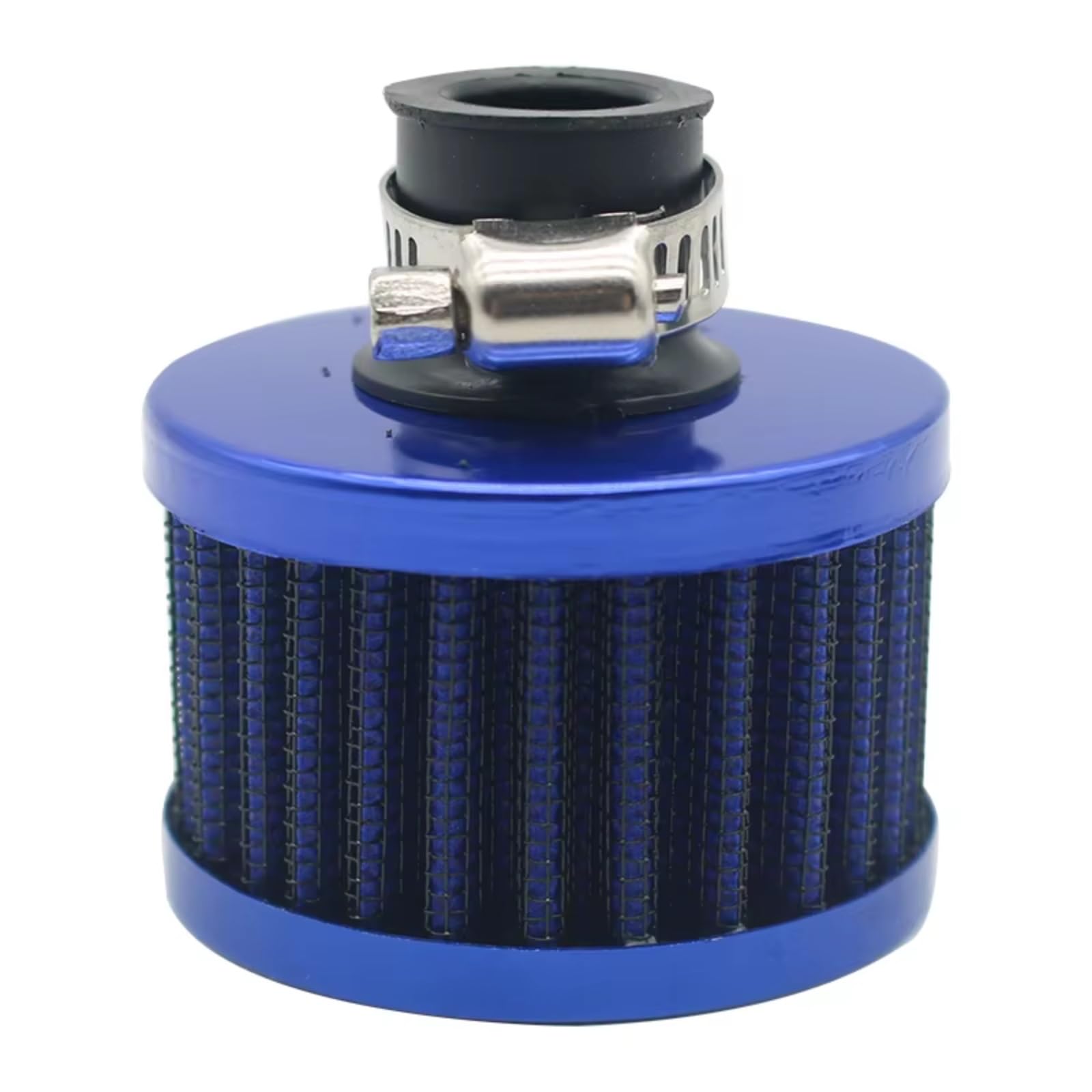 Sportluftfilter Luft Filter Universal-Schnittstelle Auto-Luftfilter 12mm Motorrad Kaltlufteinlass High Flow Kurbelgehäuse-Entlüftungsabdeckung Motorrad Luftfilter Clamp(Blue) von LIANGBAOS