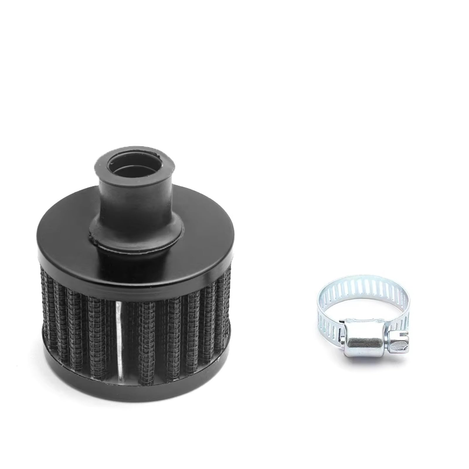 Sportluftfilter Luft Filter Universeller 12-mm-Luftfilter Motorrad-Kaltluftansaugung Pilzstil Mit Hohem Durchfluss -Entlüftungsabdeckung Entlüftungsfilter Motorrad Luftfilter Clamp(Schwarz) von LIANGBAOS