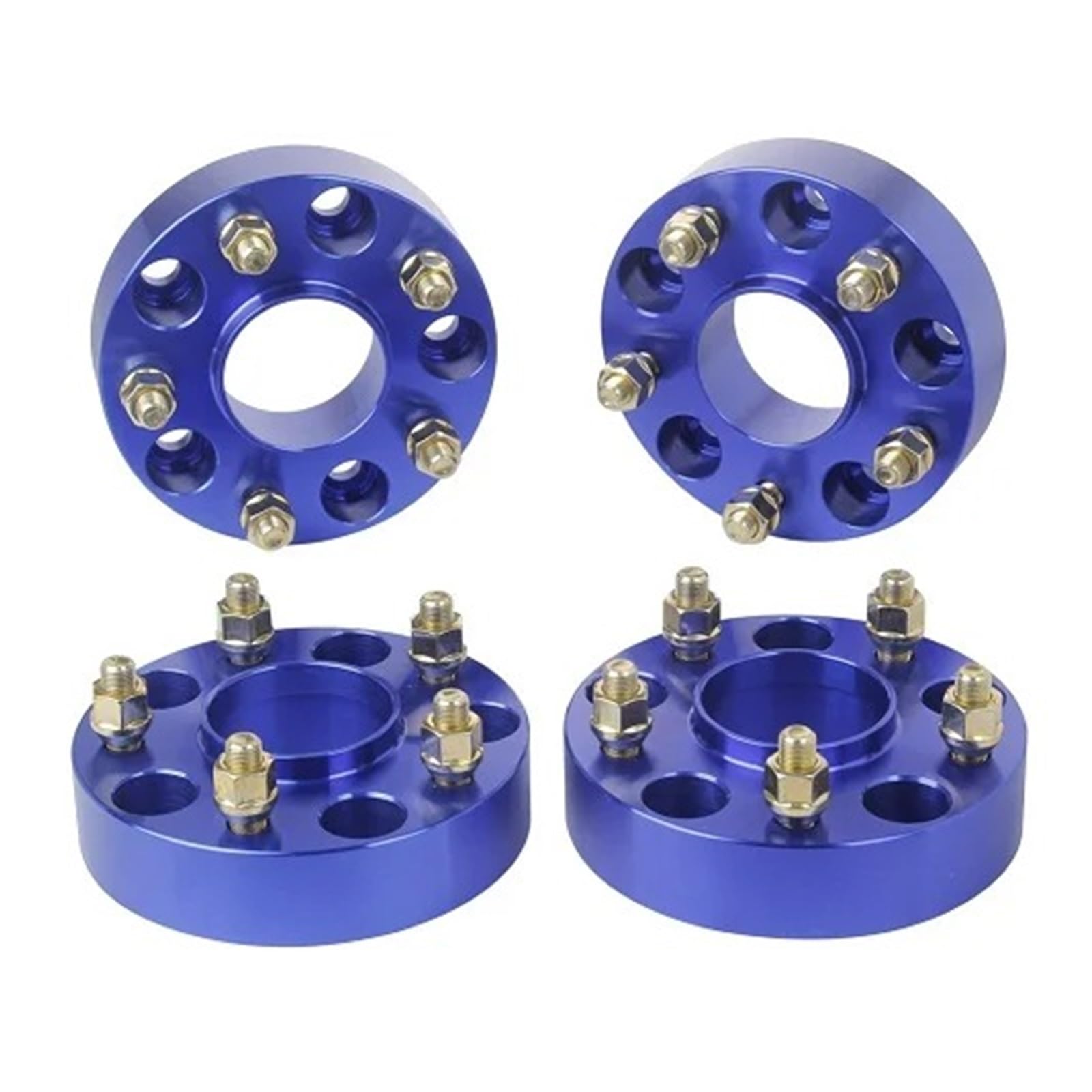 Wheel Spacers Für Jeep Für Wrangler JK Für Grand Für Cherokee WK WJ Für Commander XK Aluminium Legierung Spurverbreiterungen 4 Stück Rad Distanzscheiben(Blue) von LIANGBAOS