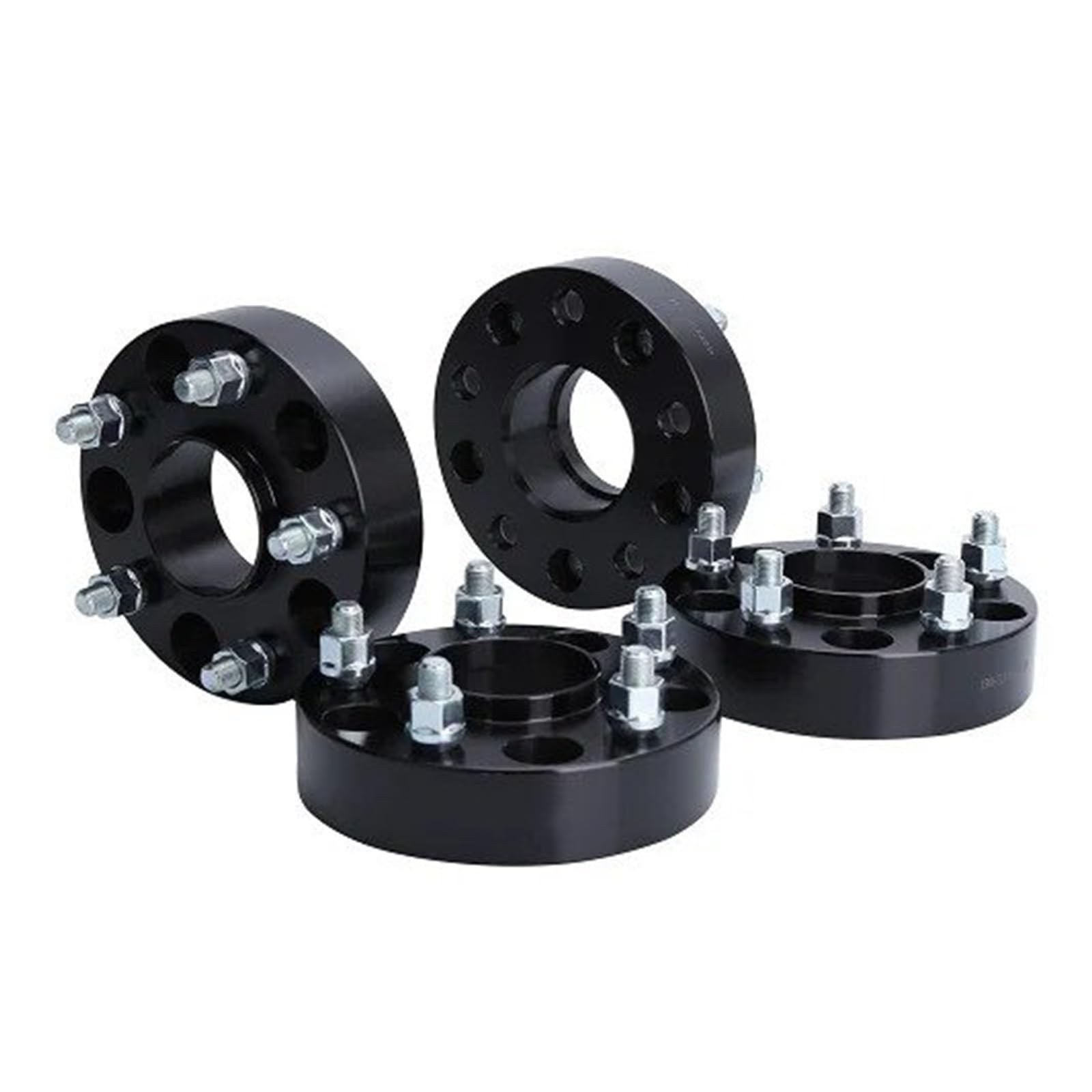 Wheel Spacers Für Jeep Für Wrangler JK Für Grand Für Cherokee WK WJ Für Commander XK Aluminium Legierung Spurverbreiterungen 4 Stück Rad Distanzscheiben(Schwarz) von LIANGBAOS