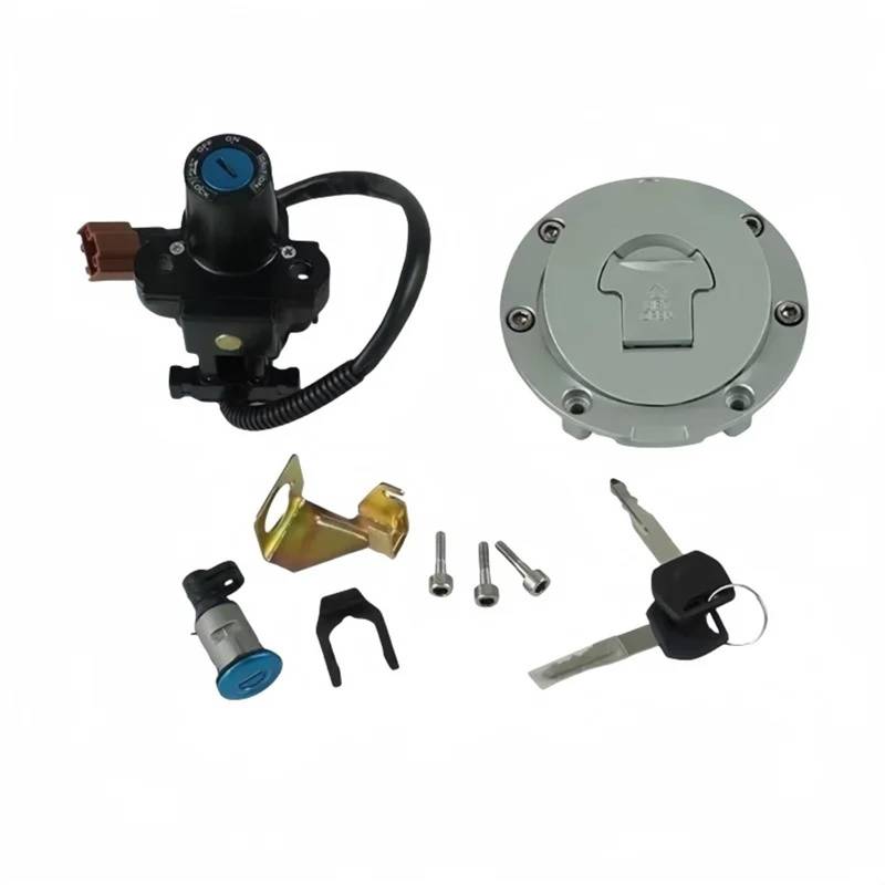 Zündschloss Motorrad Für CB400 Für CBR600 Für CBR1000 1999-2011 Motorrad Zubehör Zündschloss Tankdeckel Sitz Schloss Set Motorrad Zündschalter von LIANGBAOS