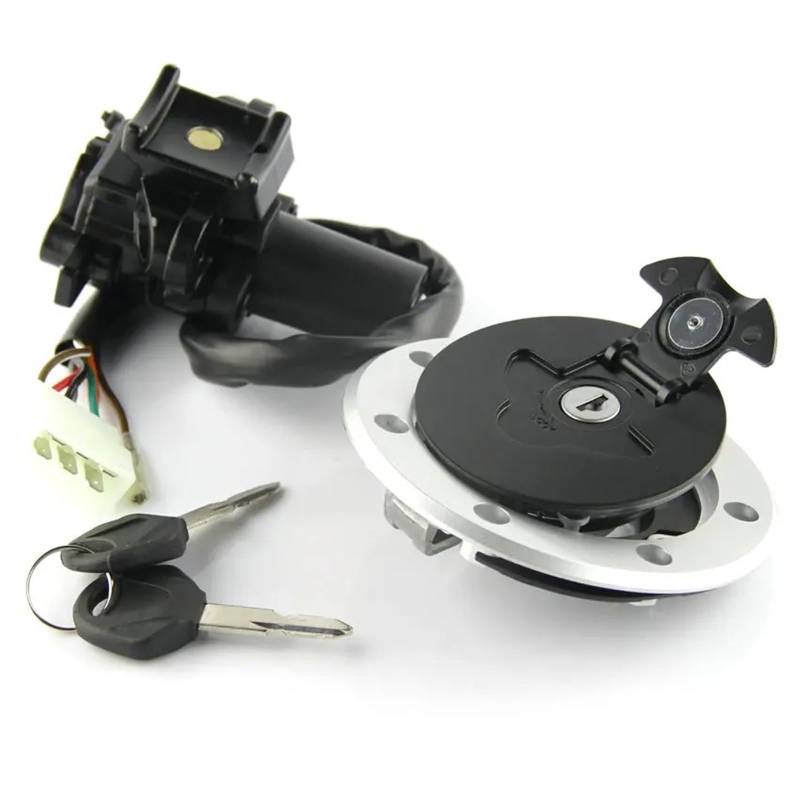 Zündschloss Motorrad Für Kawasaki ZX900 Für Ninja ZX-9R ZX-7RR ZX-7R ZX750 1994-2001 Motorrad Zündschlüssel Kraftstoff Tankdeckel Sitz Schloss Kit Motorrad Zündschalter von LIANGBAOS