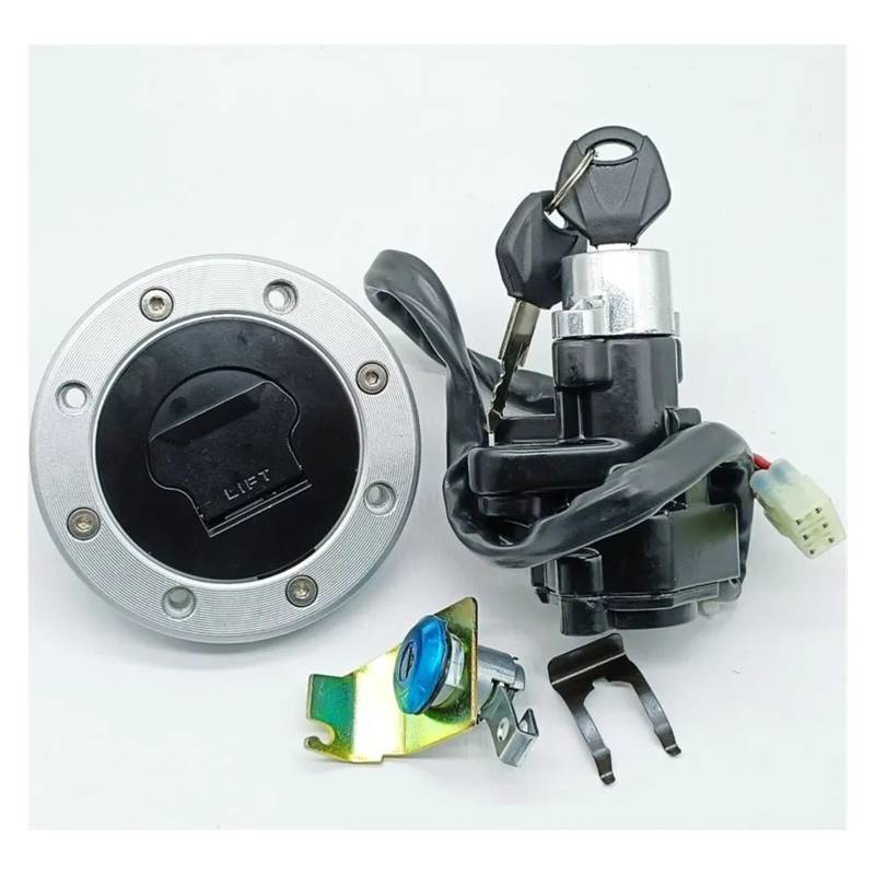 Zündschloss Motorrad Für Suzuki Für GSXR600 Für GSXR750 Für GSXR1000 DL650 DL1000 Zündung Schalter Kraftstoff Gas Kappe Sitz Lock Set Motorrad Zündschalter von LIANGBAOS