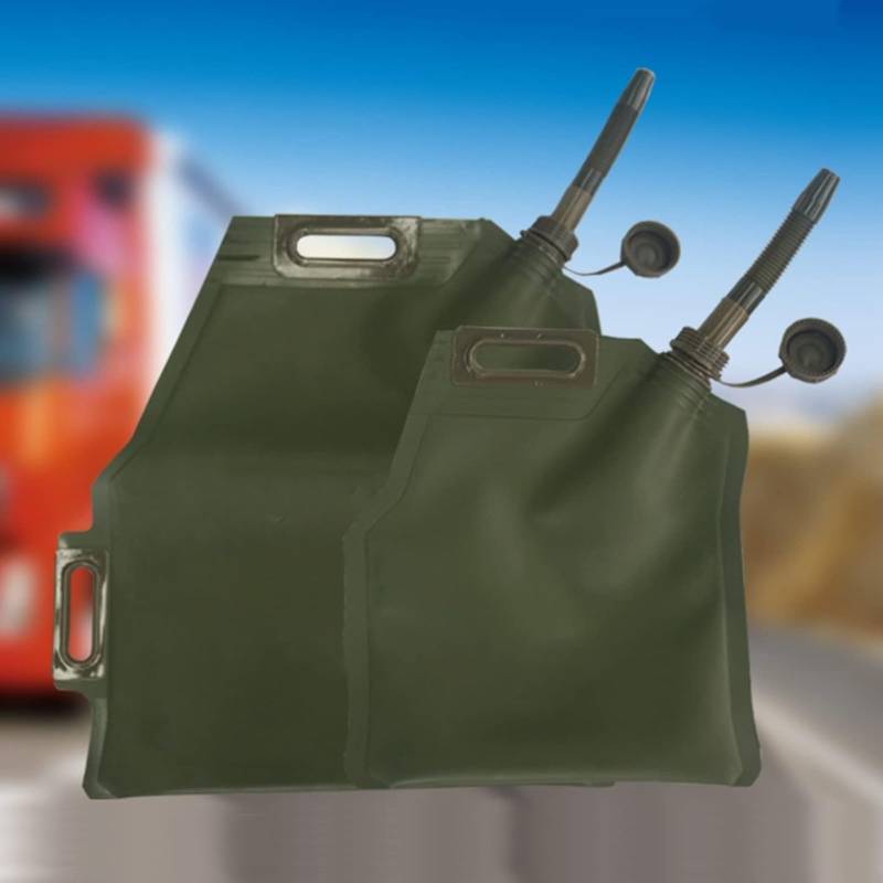 LIANTIAN Gasbehälter, tragbarer, Faltbarer Ölsack mit starker Tragfähigkeit, tragbarer Ölsack, geeignet für den Transport von Flüssigbenzin(Army Green,38 * 31 * 41) von LIANTIAN