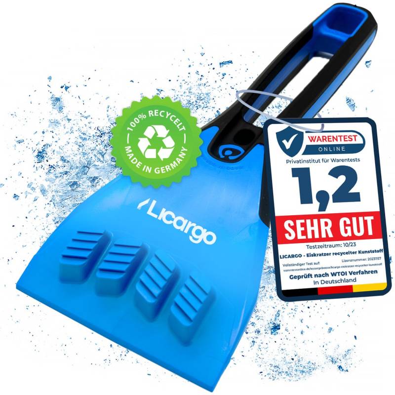 LICARGO® Eiskratzer Auto [Made in Germany] - Ice Breaker aus 100% recyceltem Kunststoff - langlebig & stabil - Scheiben Eisschaber Auto - Scheibenkratzer Auto Eiskratzer in Premium Qualität von LICARGO